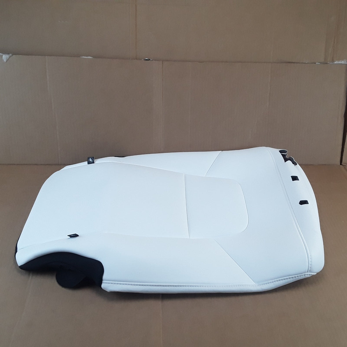 1963337-02-A Right White ISO Flag 2nd Row Seat Back Cover For Tesla Model Y OEM