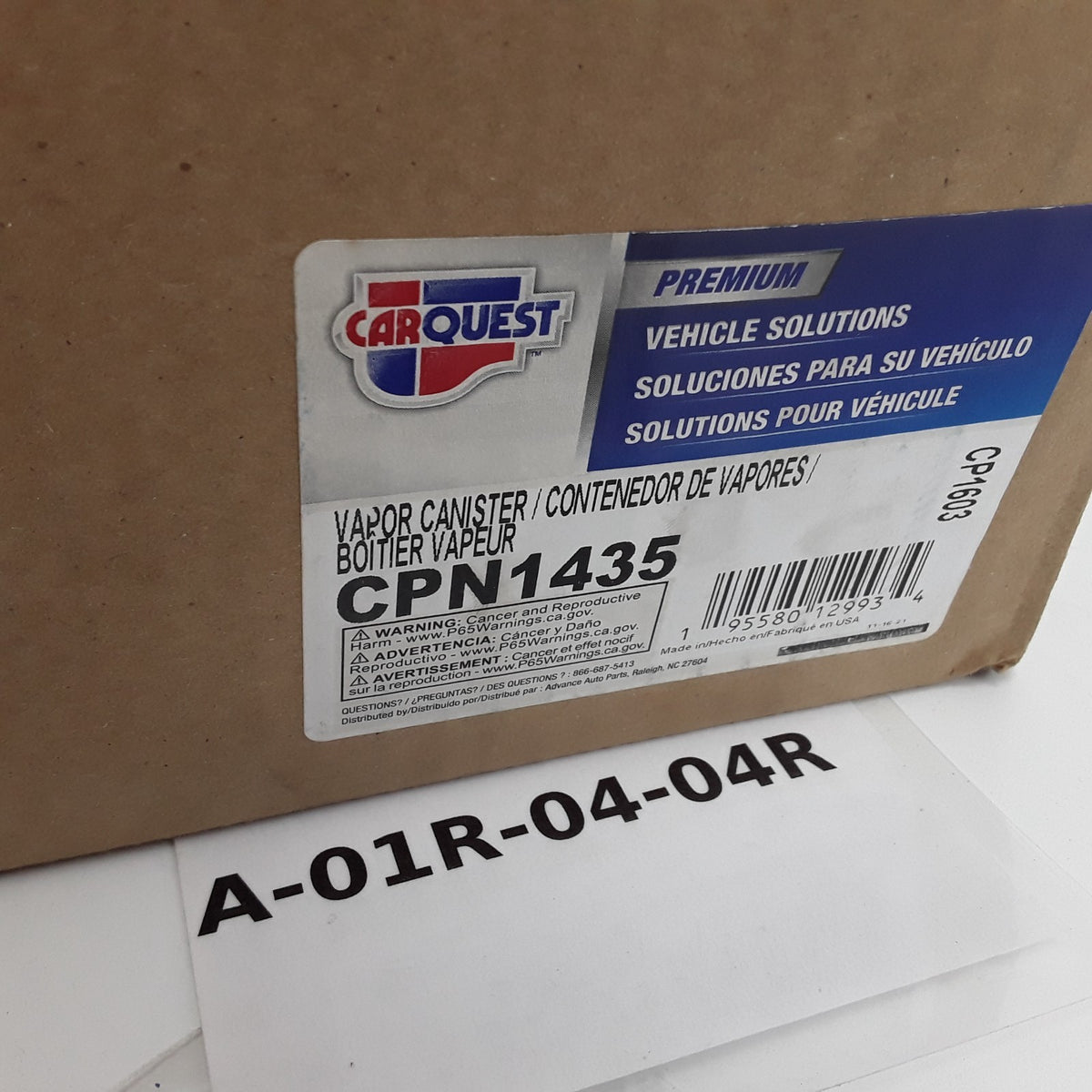 Carquest CPN1435 Fuel Vapor Canister Fits Acura TLX Honda Accord (2013-2020)