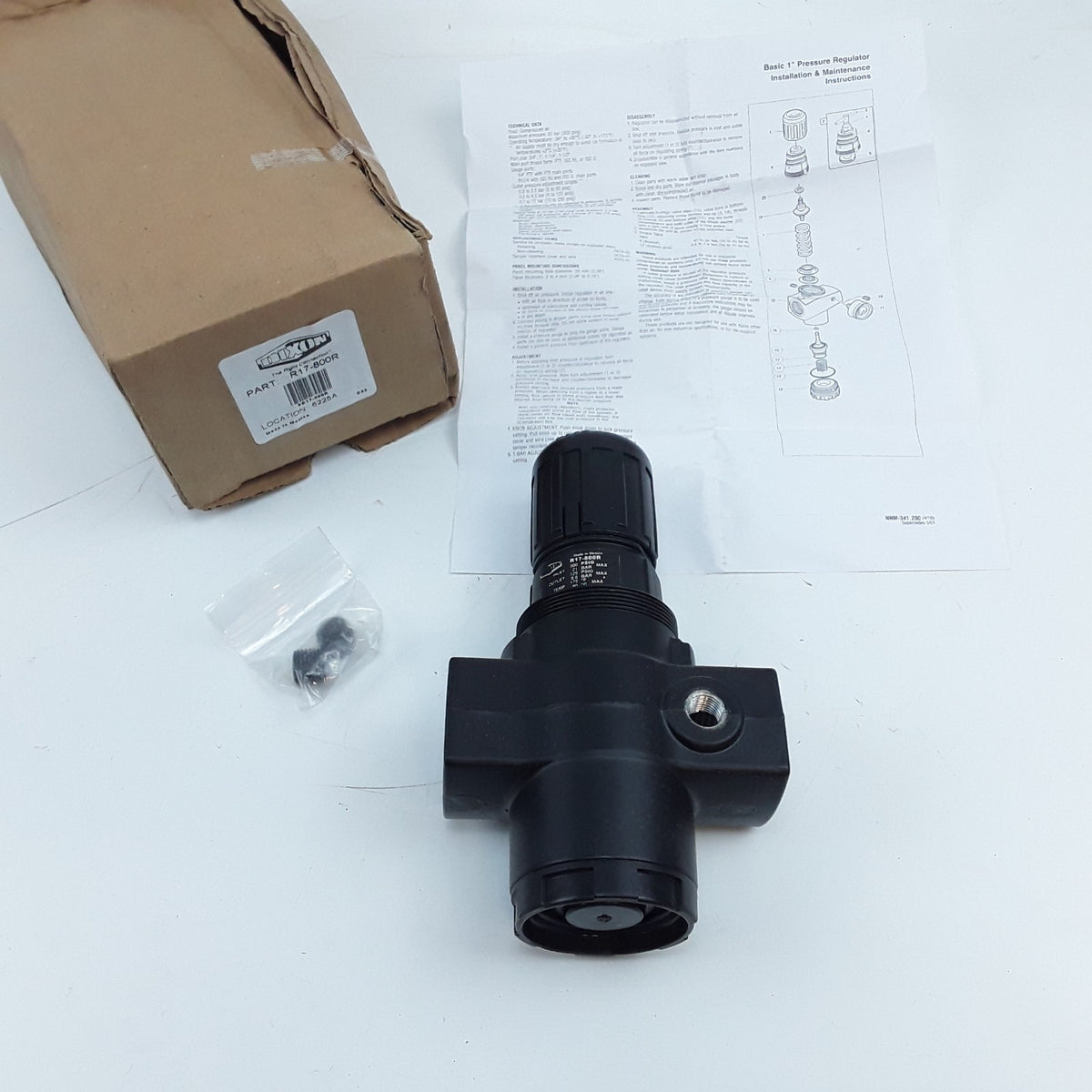 Dixon R17-800R Series 1 FRLs R17 R18-Series Jumbo Regulator Without Gauge