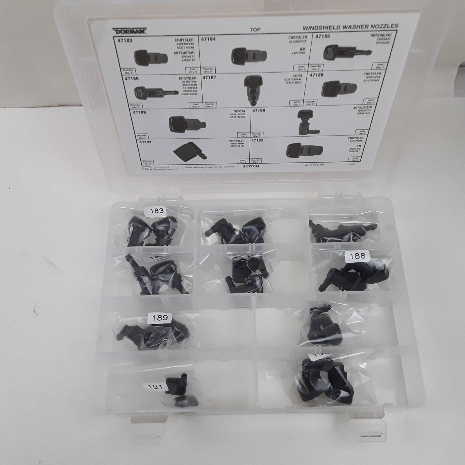 Dorman 030-207 Car Truck Universal Windshield Washer Nozzle Tech Tray Plastic