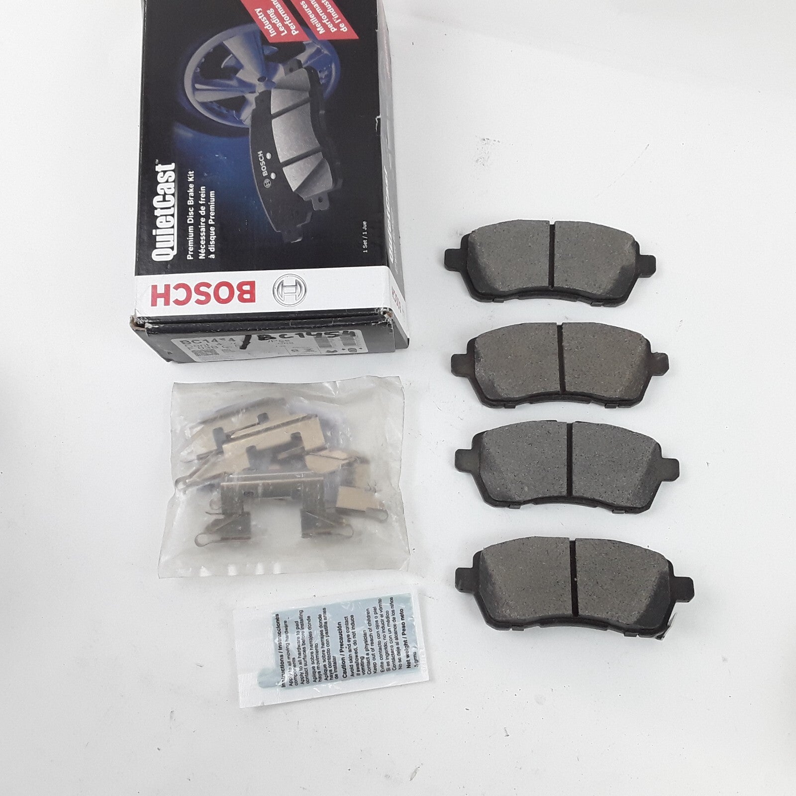 Bosch BC1454 Front Disc Brake Pad Set Fits Ford Fiesta 2011 2012 2013 2014-2019