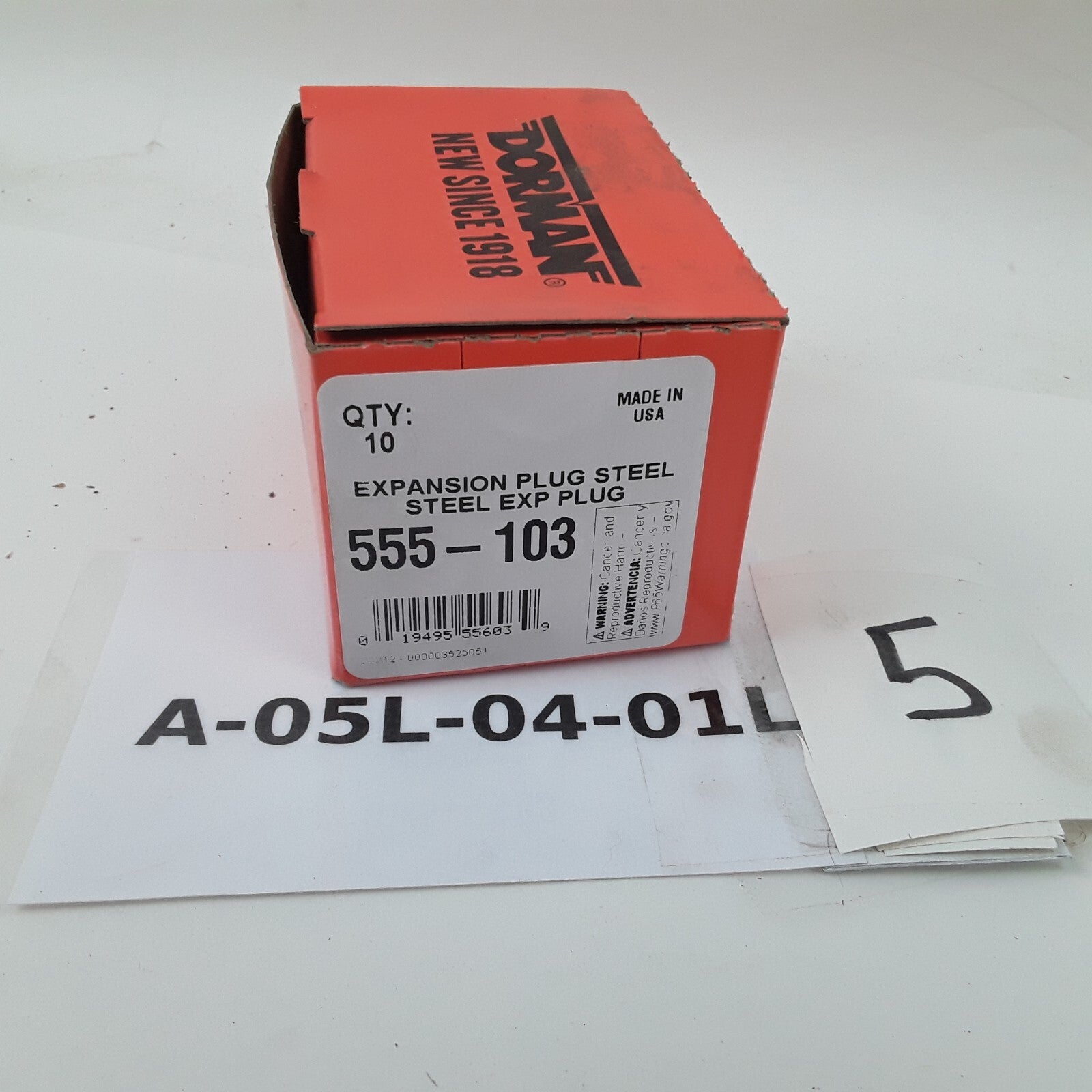 10 Engine Core Steel Cup Expansion Plug 36.5mm Height 0.410 Fits Dodge Audi AMC