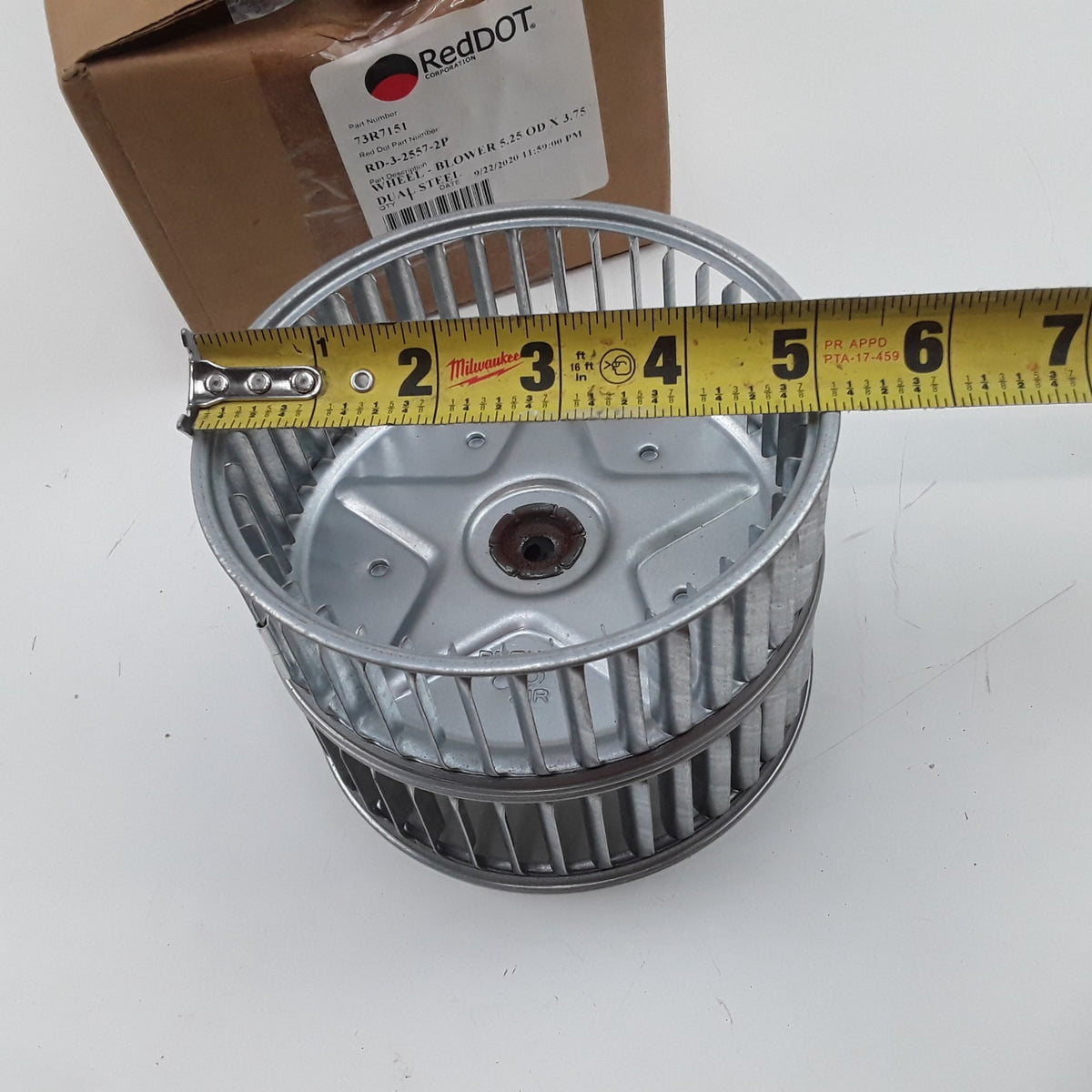 Red Dot 73R7151 HVAC Blower Motor Wheel Fits Ford Renault Peterbilt (1978-2003)