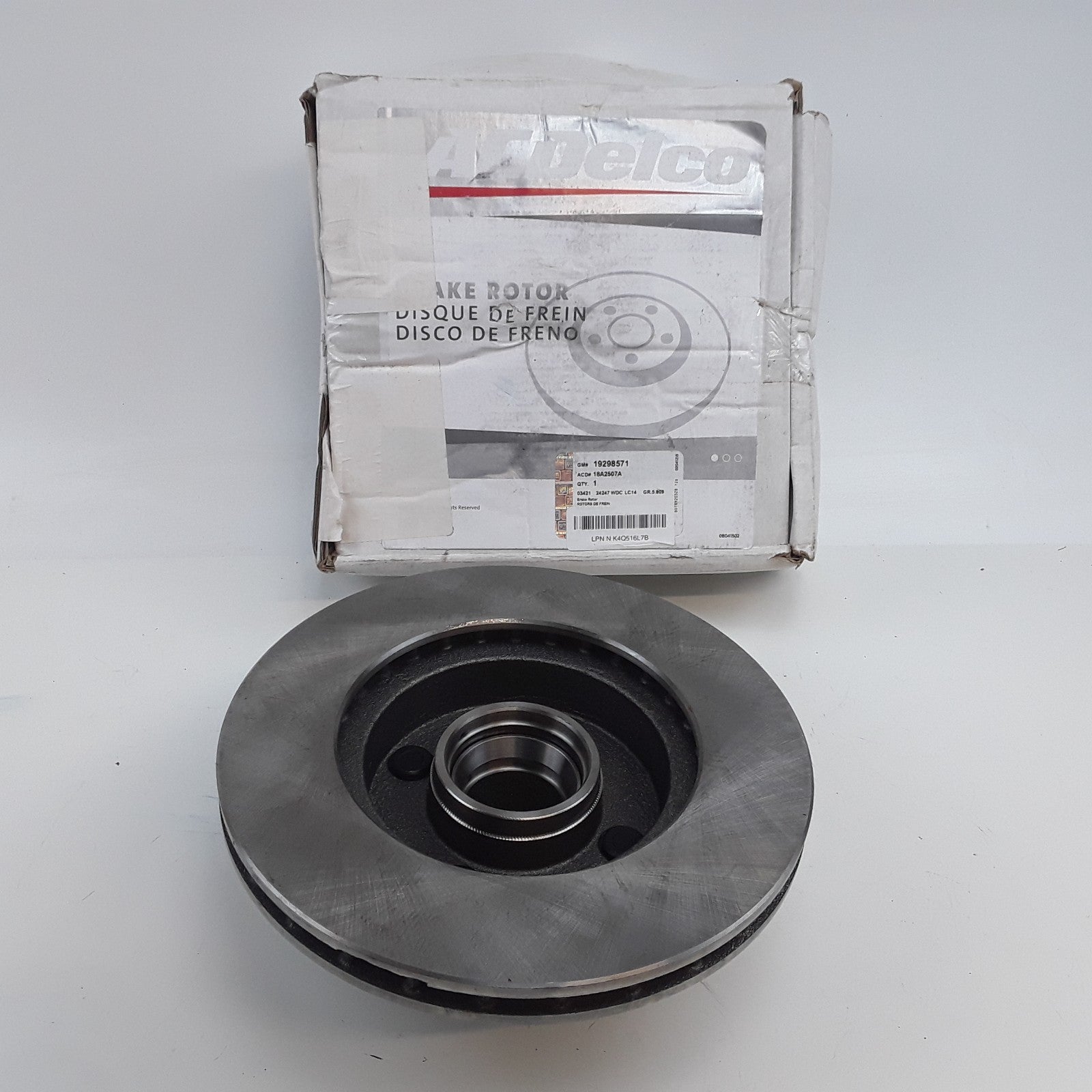 ACDelco 18A2507A Front Disc Brake Rotor Assembly Fits Lexus IS250 (2006-2015)