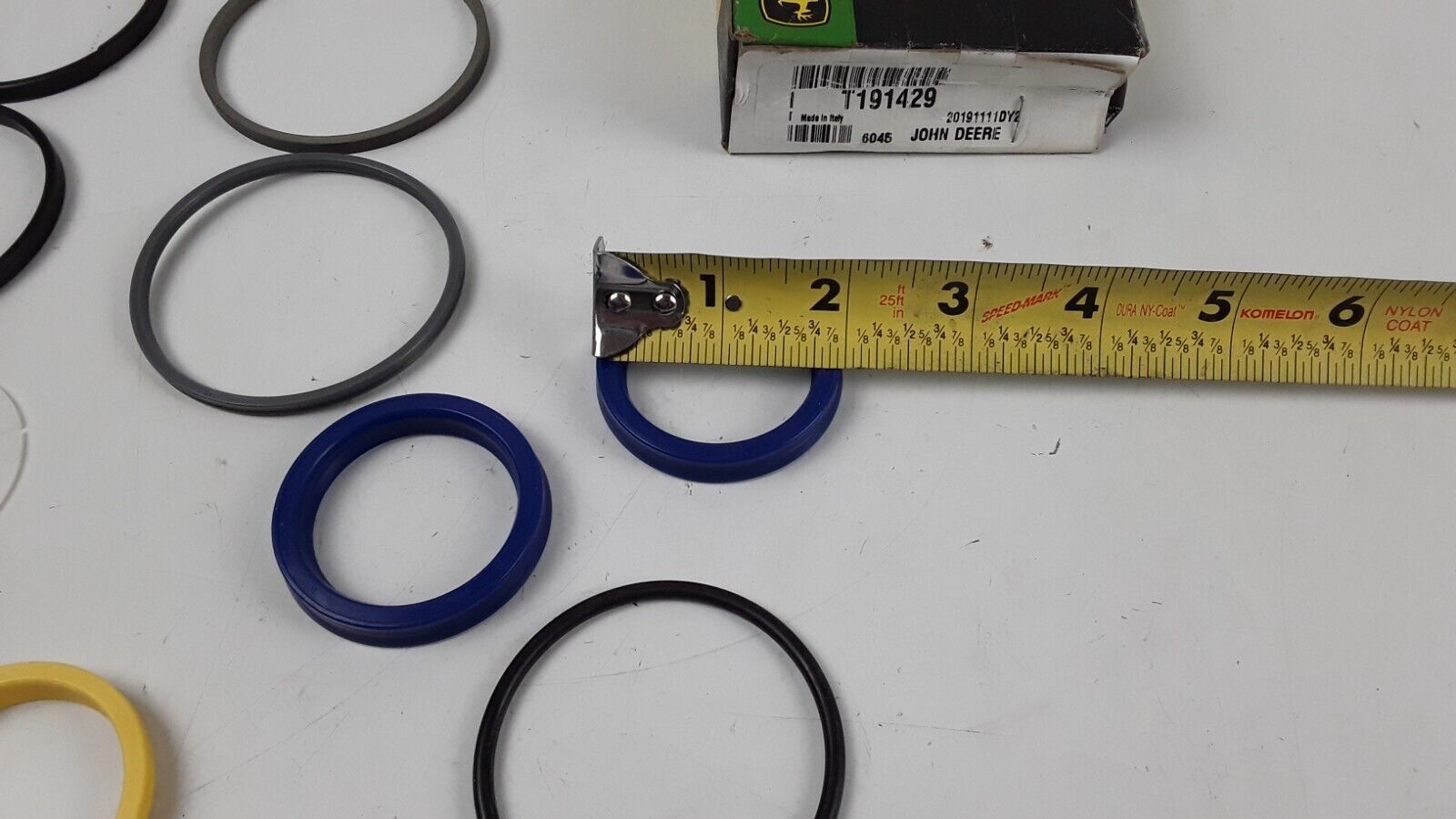 John Deere Seal Kit Steer Cylinder T191429 410G Backhoe Loader, 485E, 486E, 488E - HotCarParts