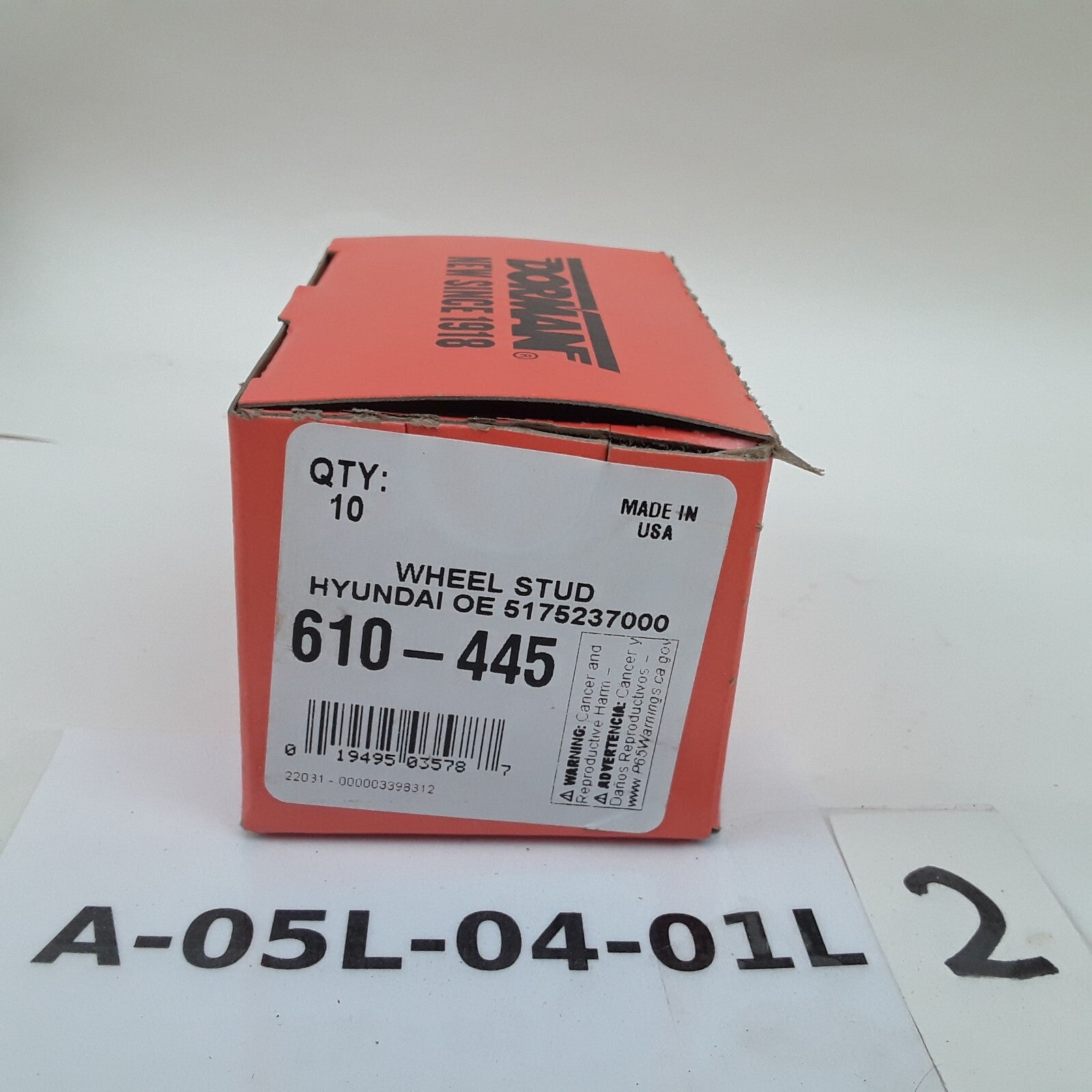 Set 10 M12-1.50 Serrated Wheel Lug Stud For Hyundai Santa Fe 01-04 Tiburon 03-06