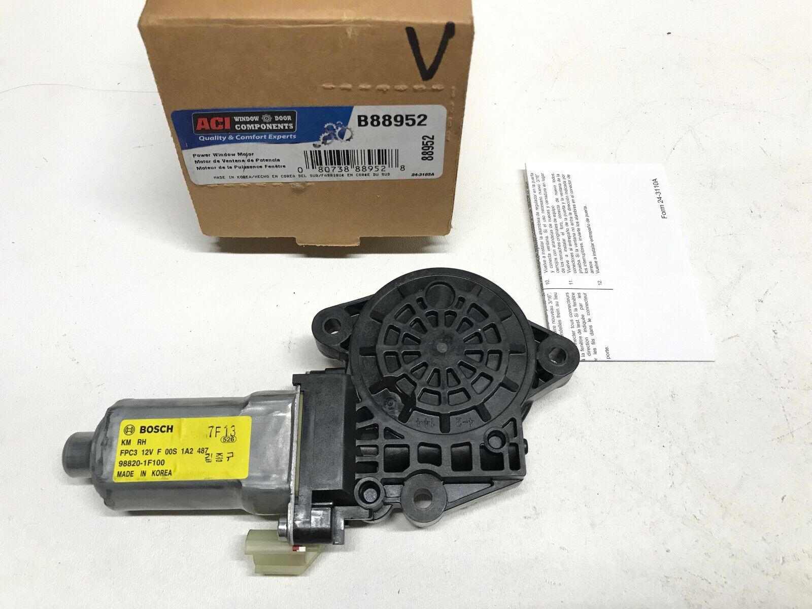 Power Window Motor ACI/Maxair 88952 for Hyundai, Kia FAST SHIPPING - HotCarParts