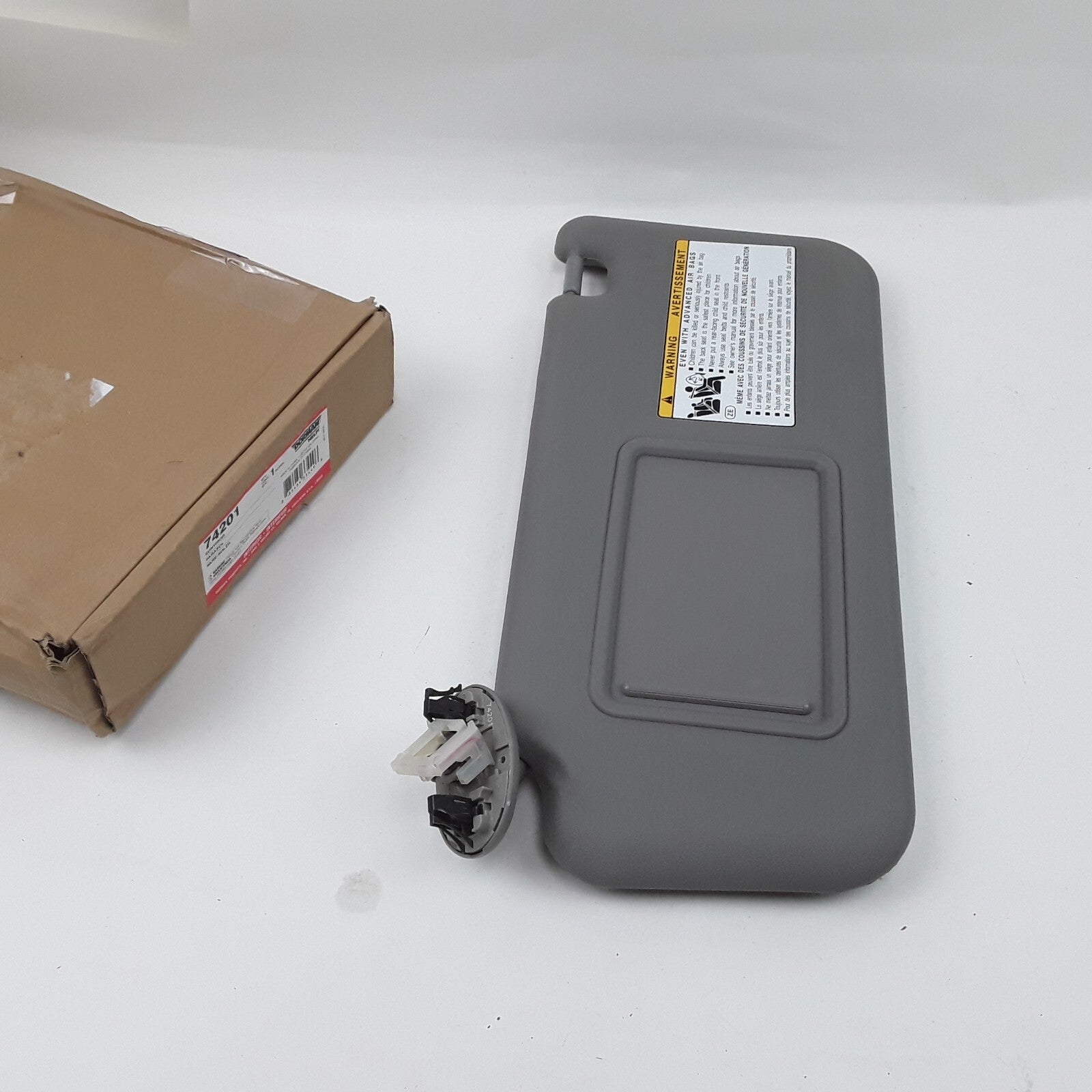Dorman 74201 Left Sun Visor Assembly Gray Fits Toyota RAV4 2006 2007 2008 2009