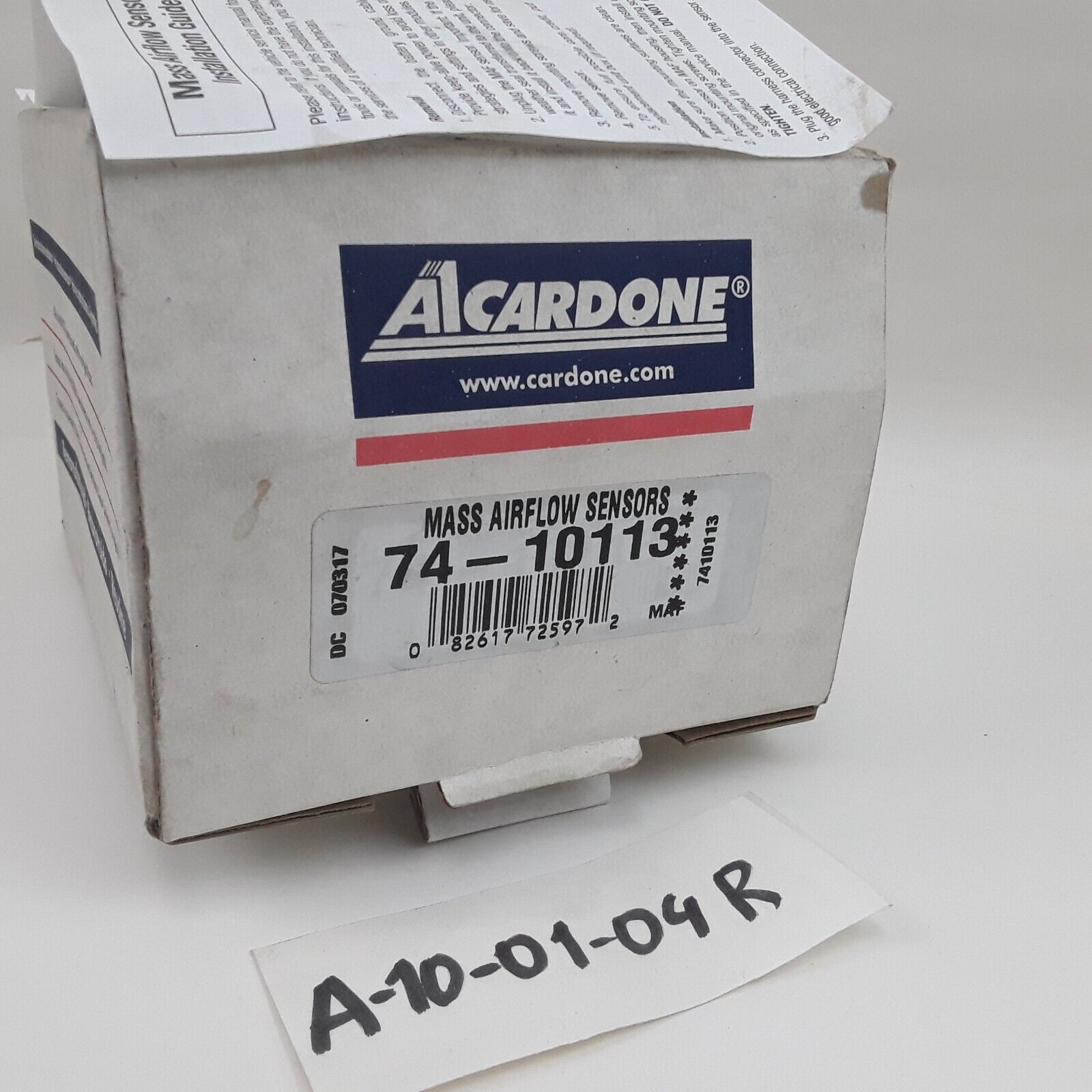 Cardone 74-10113 Mass Air Flow Sensor Black Plastic For Buick Pontiac 2005-2012