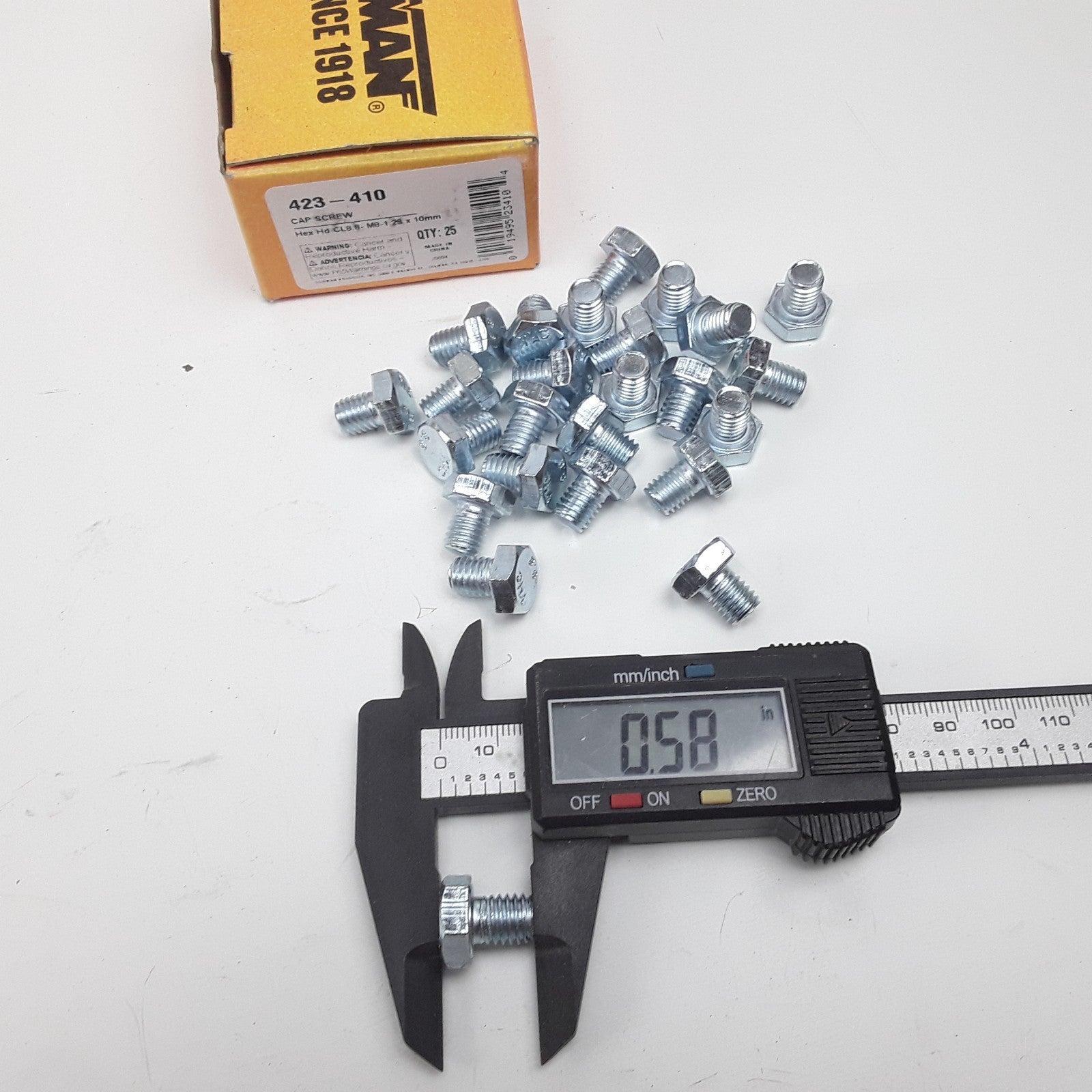 Dorman 423-410 Cap Screw-Hex Steel Head-Class 8.8- M8-1.25 x 10mm Set of 25