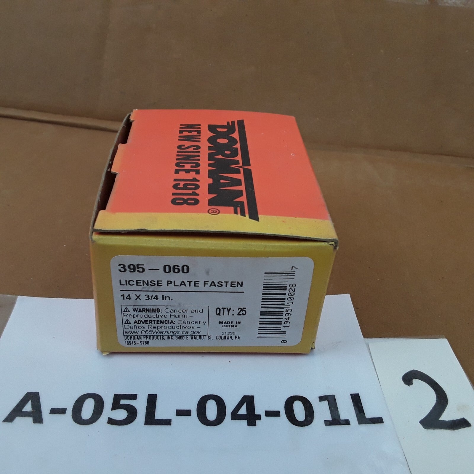 Direct replacement Car Truck License Plate Fasteners No. 14 x 3/4 In Pack of 25