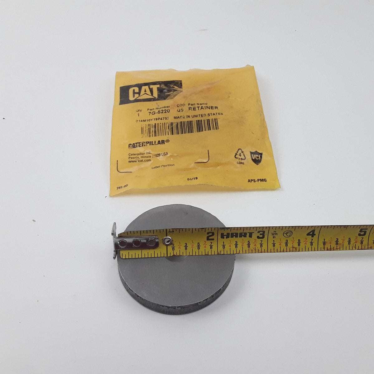 Caterpillar 7G-5220 M12 Steel Flat Washer Heavy Duty Inner 0.531" Outer 2.362"