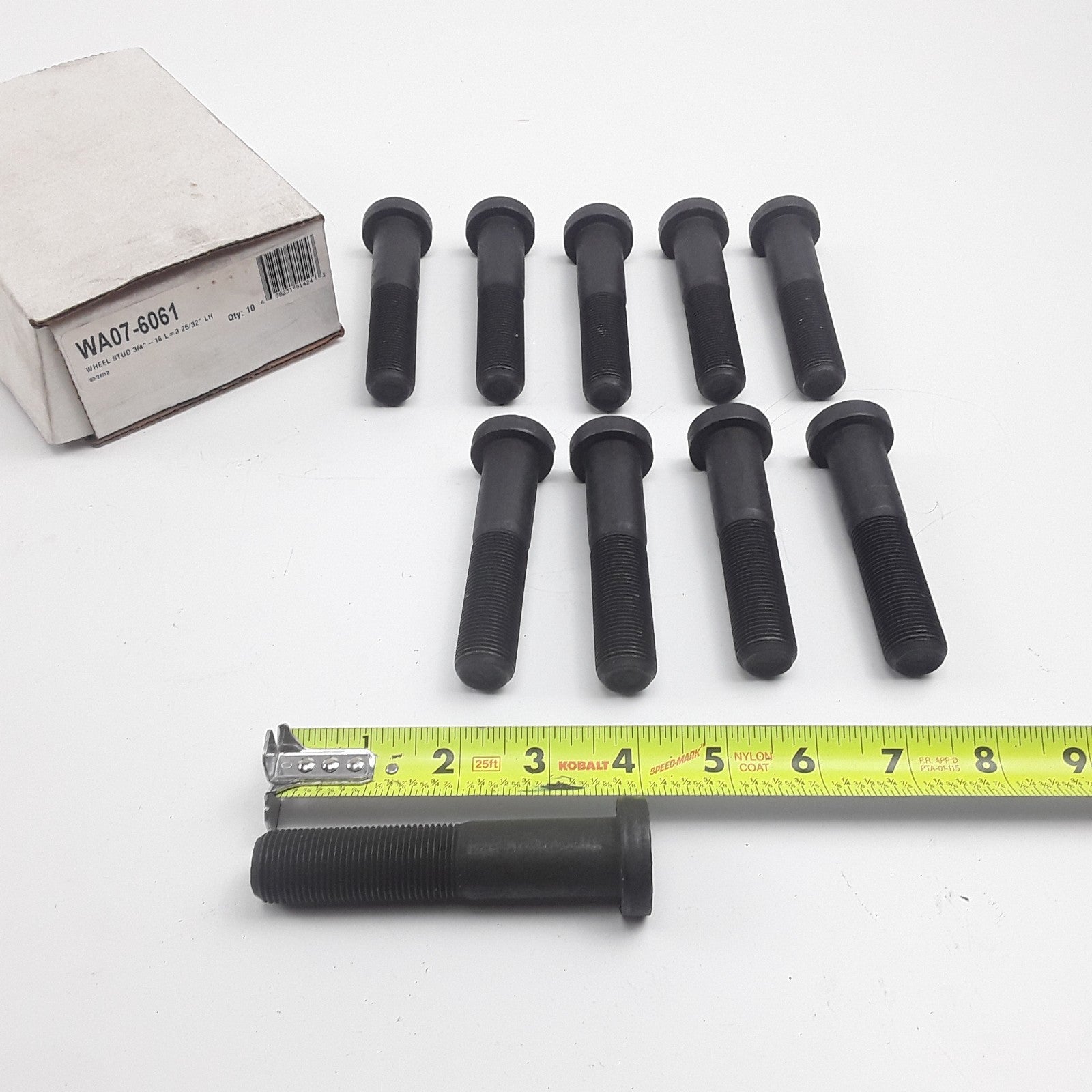 World American WA07-6061 - Wheel Stud - Left Hand, 3 25/32” Length Under Head