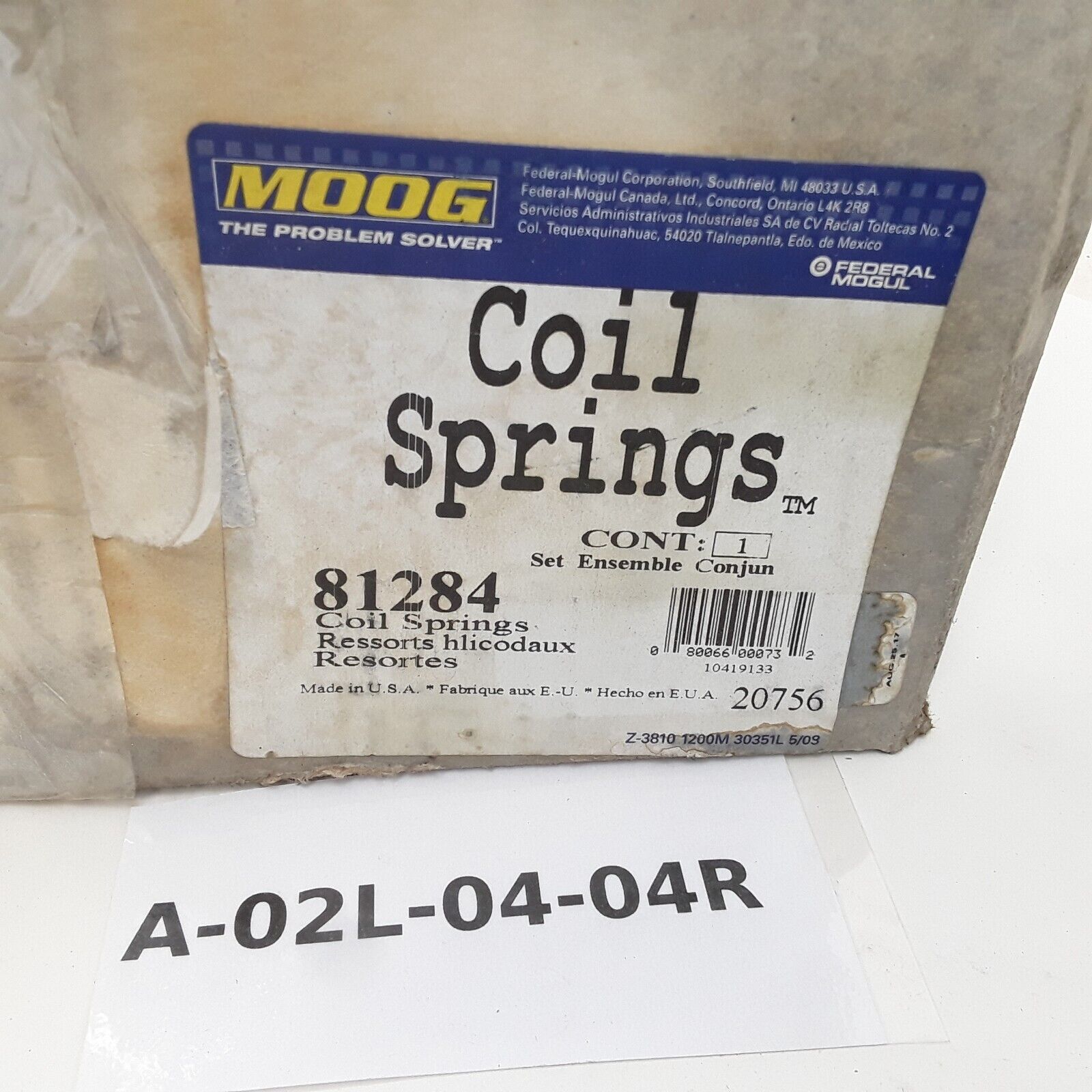 Coil Spring Set Fits Nissan Frontier 05-19 Pathfinder 05-12 Suzuki Equator 09-11