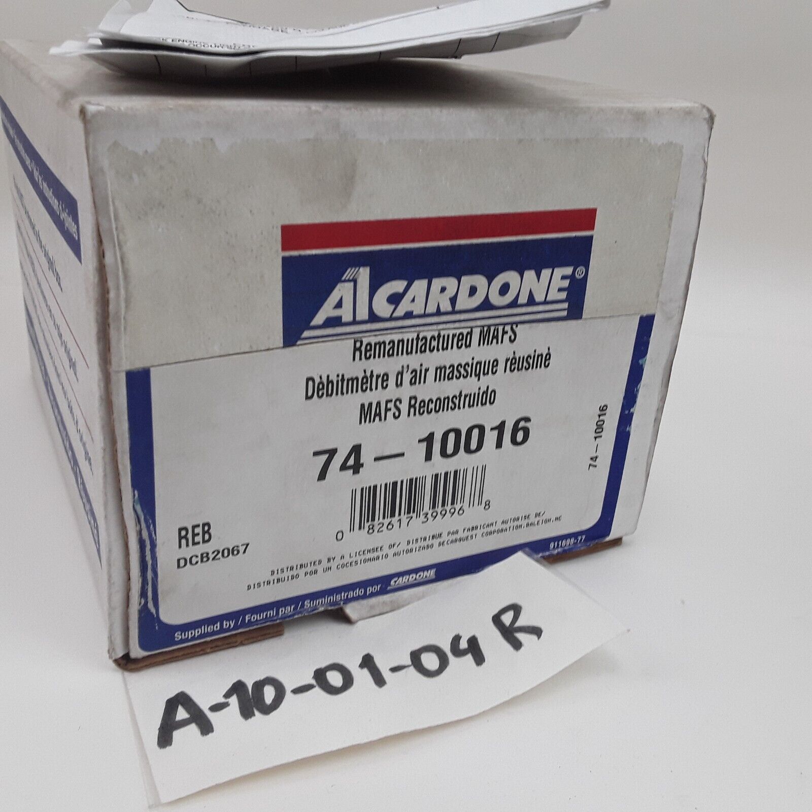 Cardone 74-10016 Mass Air Flow Sensor Gray Plastic For Nissan Altima 1993-1995