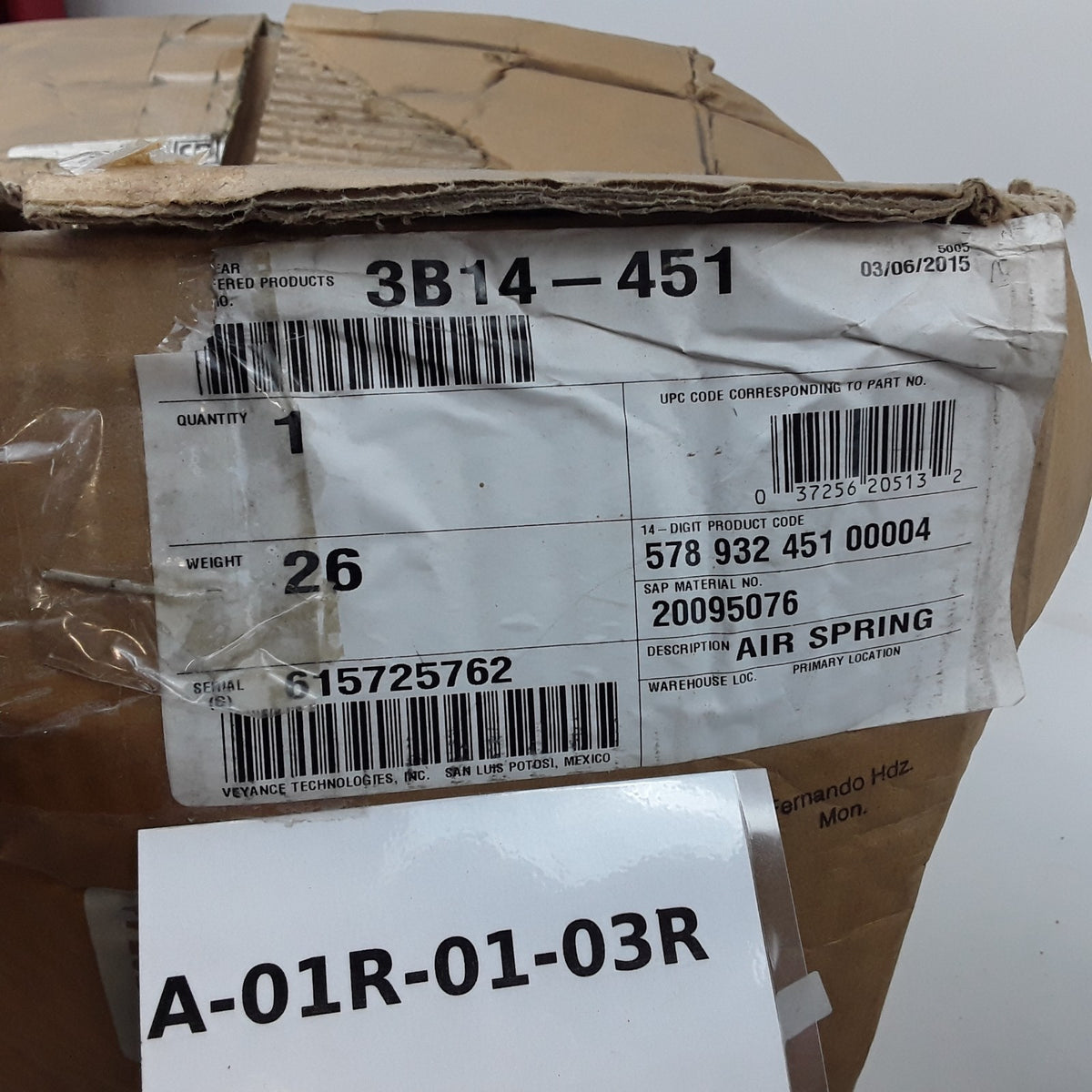 Goodyear 3B14-451 Suspension Air Spring Kit Fits Trucks Trailers and Buses
