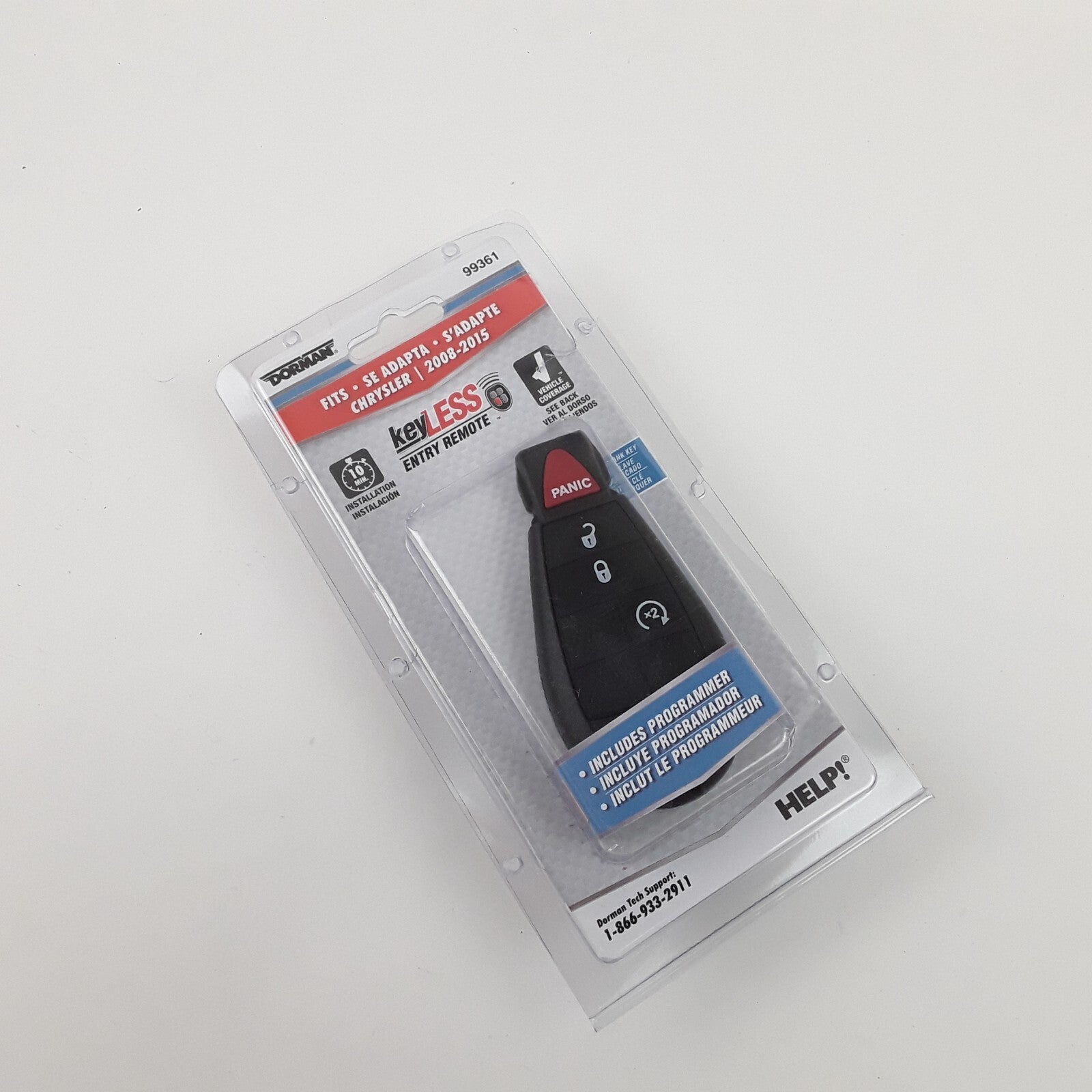Dorman 99361 Keyless Entry Remote 4 Button Fits Ram Chrysler Dodge (2010-2013)