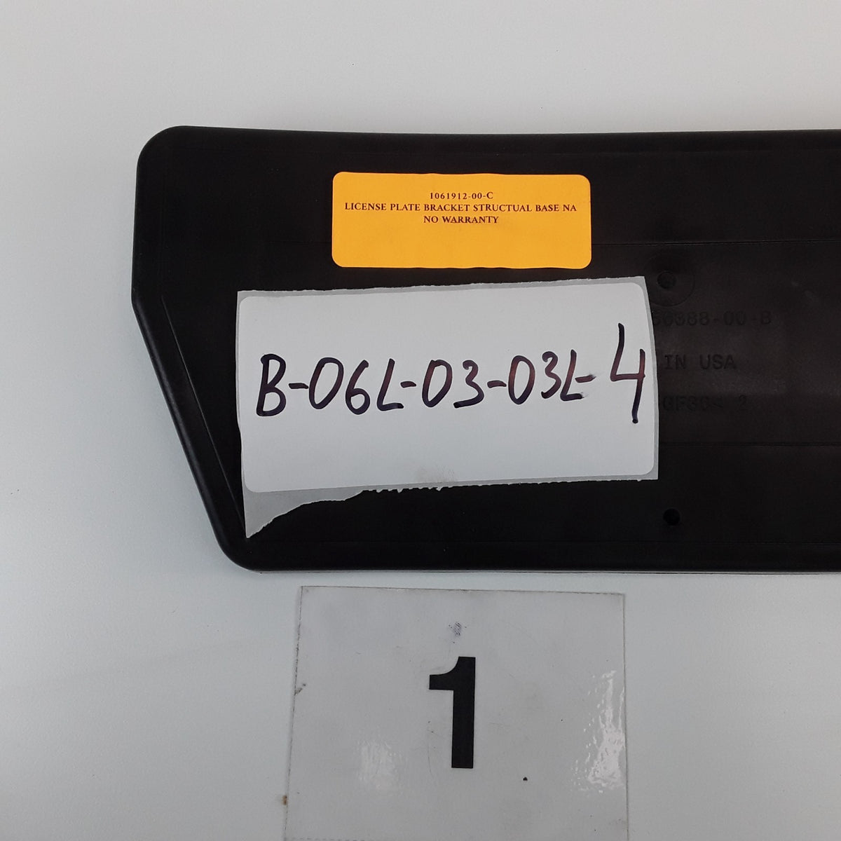 1061912-00-C License Plate Bracket For Tesla Model S 2016-2021 Genuine OEM New