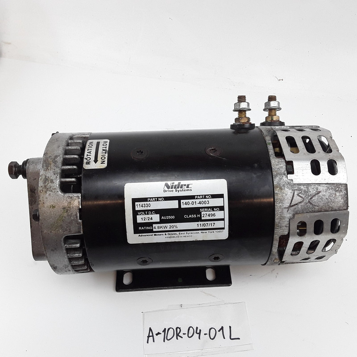 Nidec 140-01-4003 Electric Motor Assembly Fits Crown SP3520-30 Forklift