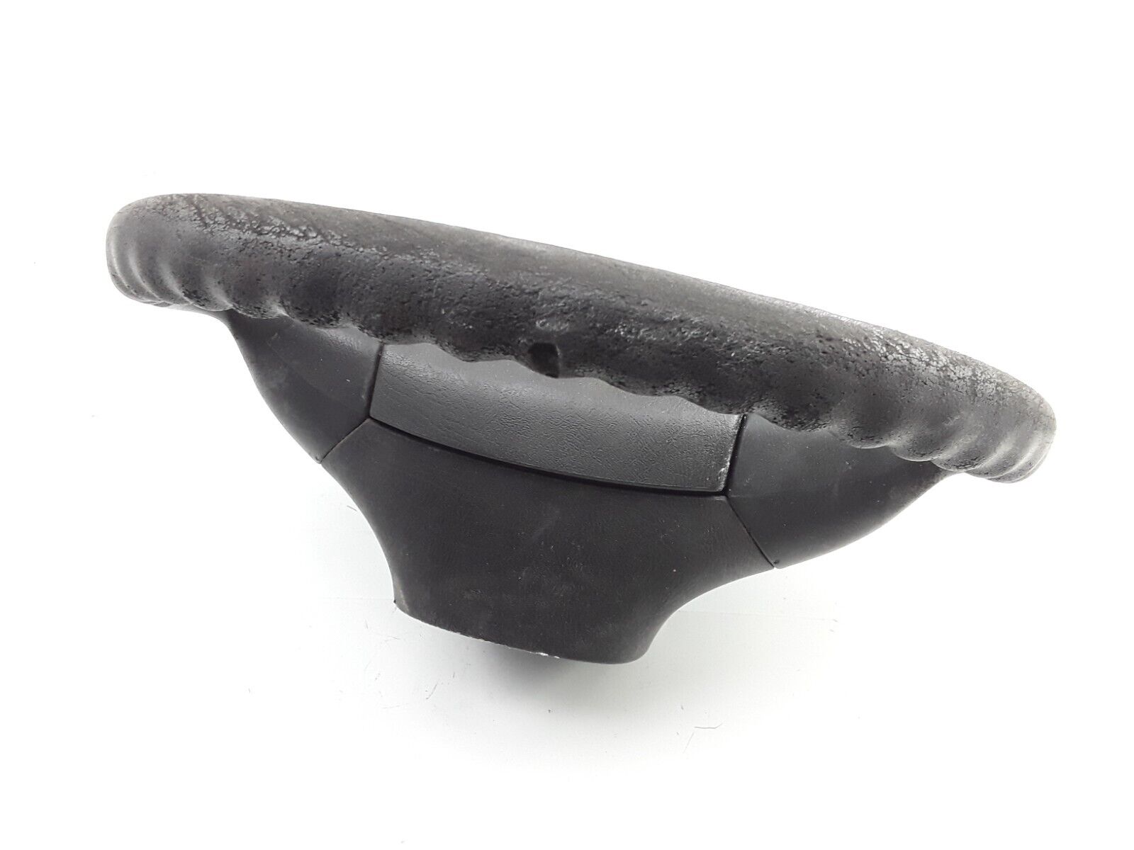Car Truck Black Leather Steering Wheel Skin Cover 3-5/8" Grip, 14.5-15.5" D - HotCarParts