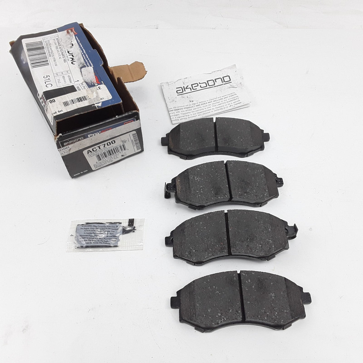 Front Brake Pad Kit For Kia Optima Hyundai Tiburon Elantra Sonata 1992 1993-2006