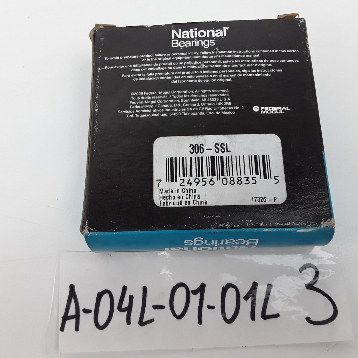 National Seals 306-SSL Multi-Purpose Bearing For Motors Off-Highway Vehicles