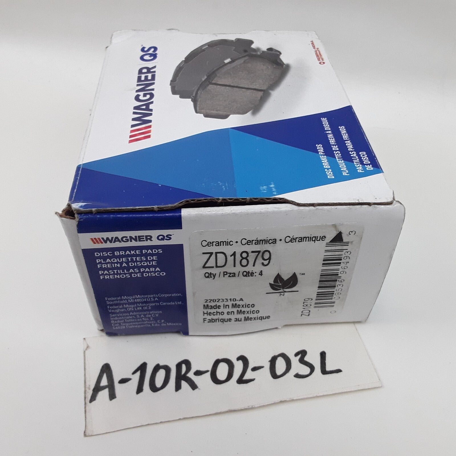 QuickStop Rear Disc Brake Pad Set Fits Lexus RX350 2016-2023 RX450hL 2018-2022