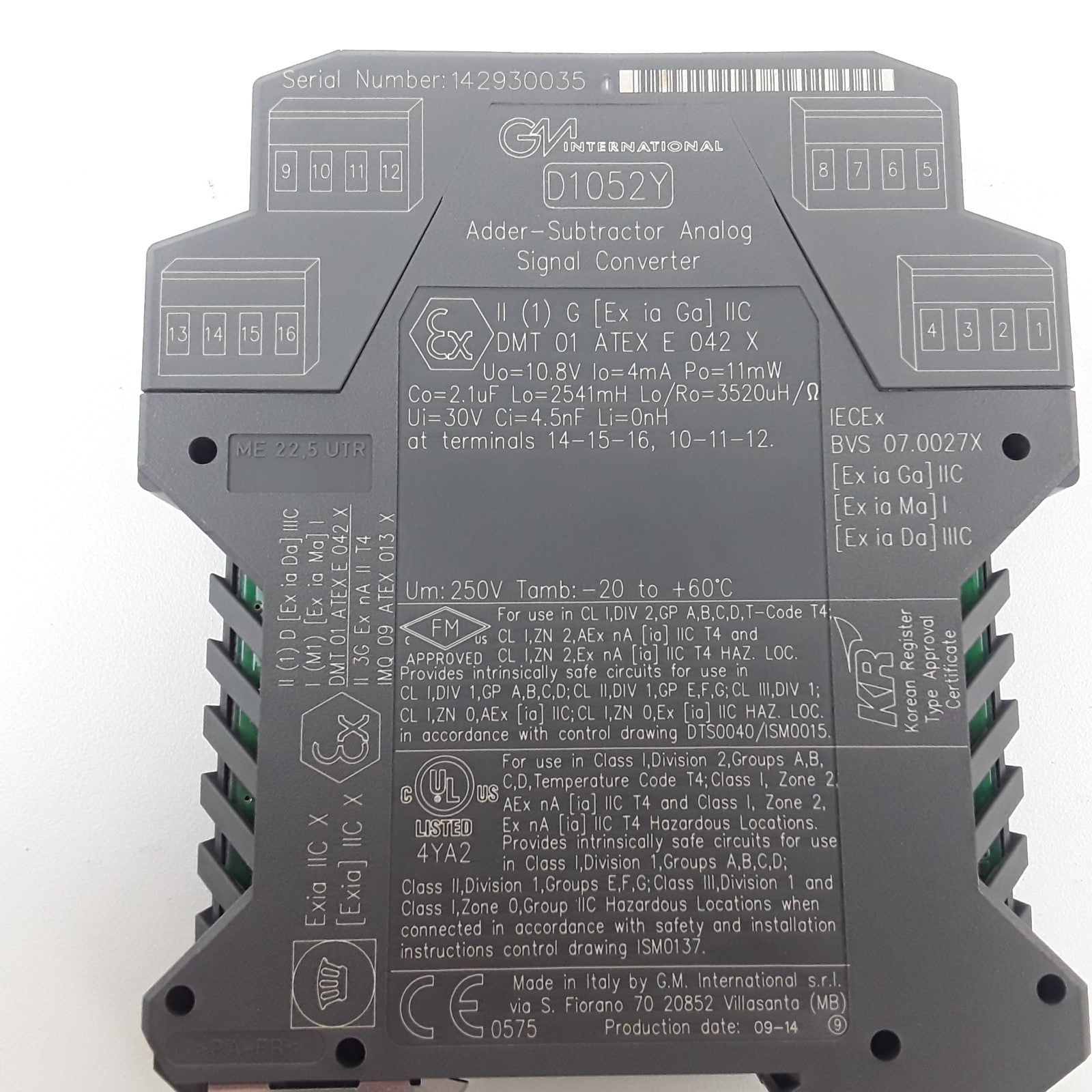 GM International Analog Signal Converter/isolator For Industrial Automation