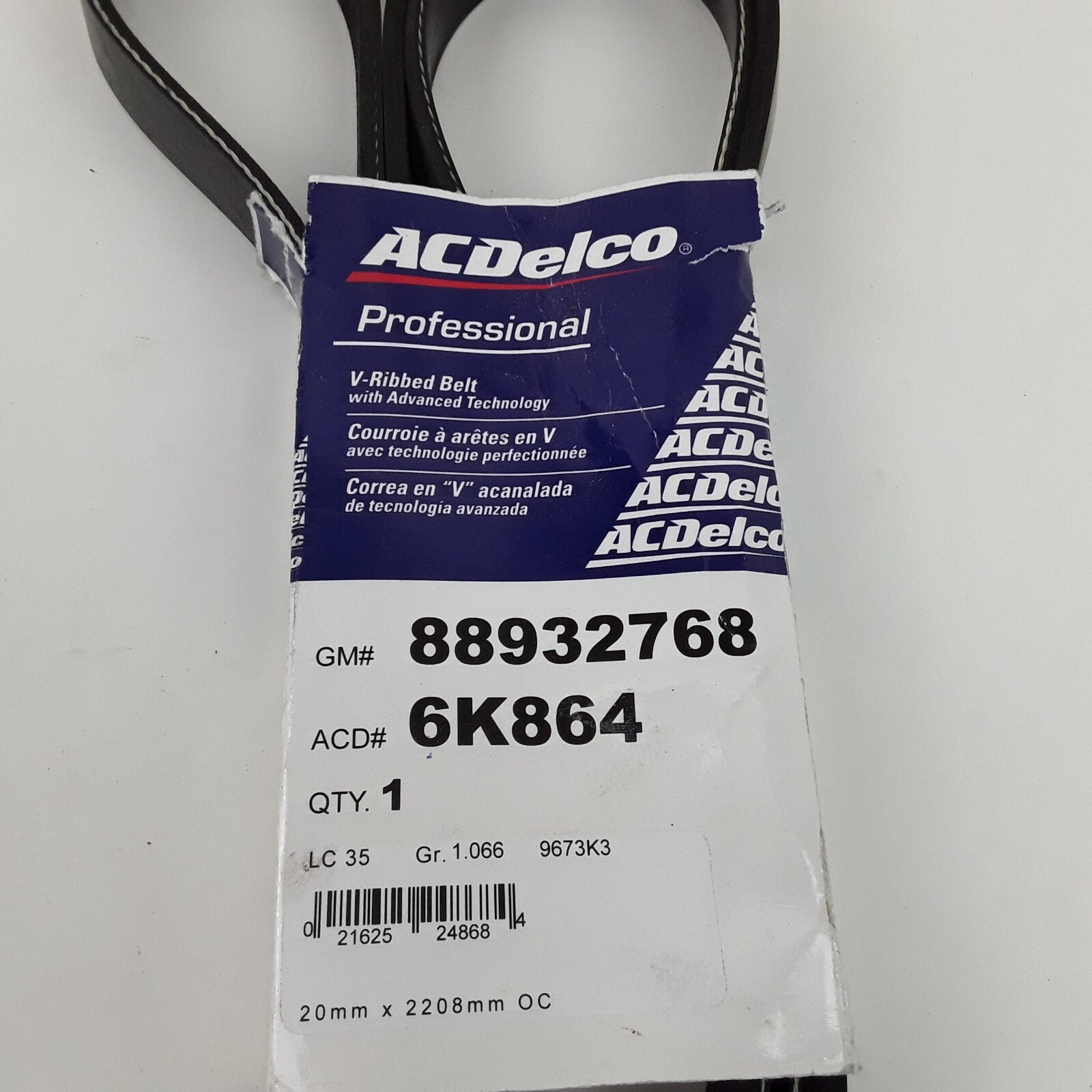 Serpentine Belt-Standard Fits Buick Rendezvous 2002-2005 Jaguar XF 2013, 2015