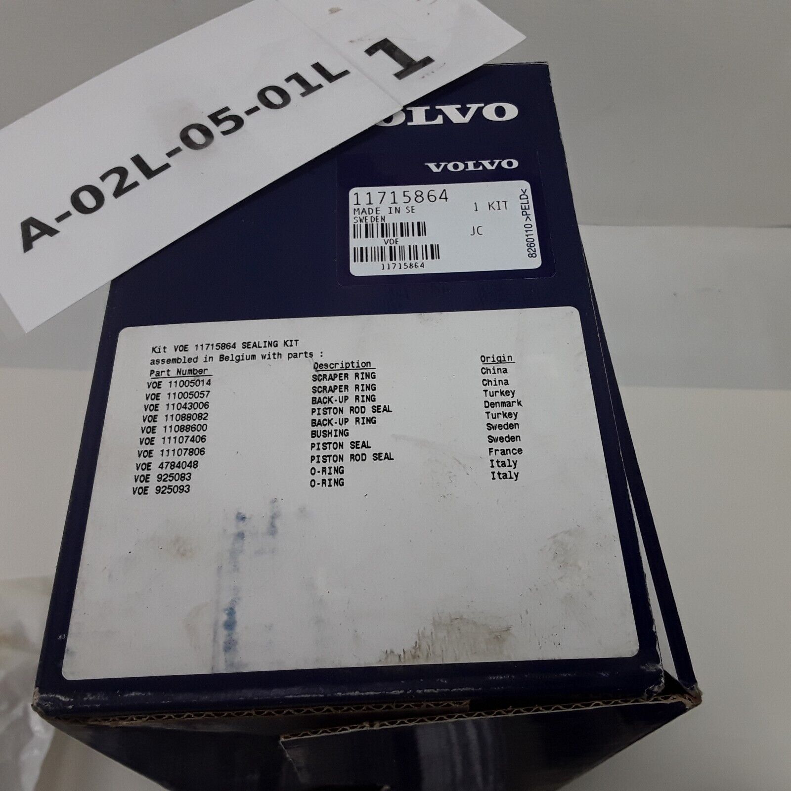 Boom Lift Cylinder Seal Kit Fits Volvo Wheel Loader L70E L70E OR L70F L70G L70H
