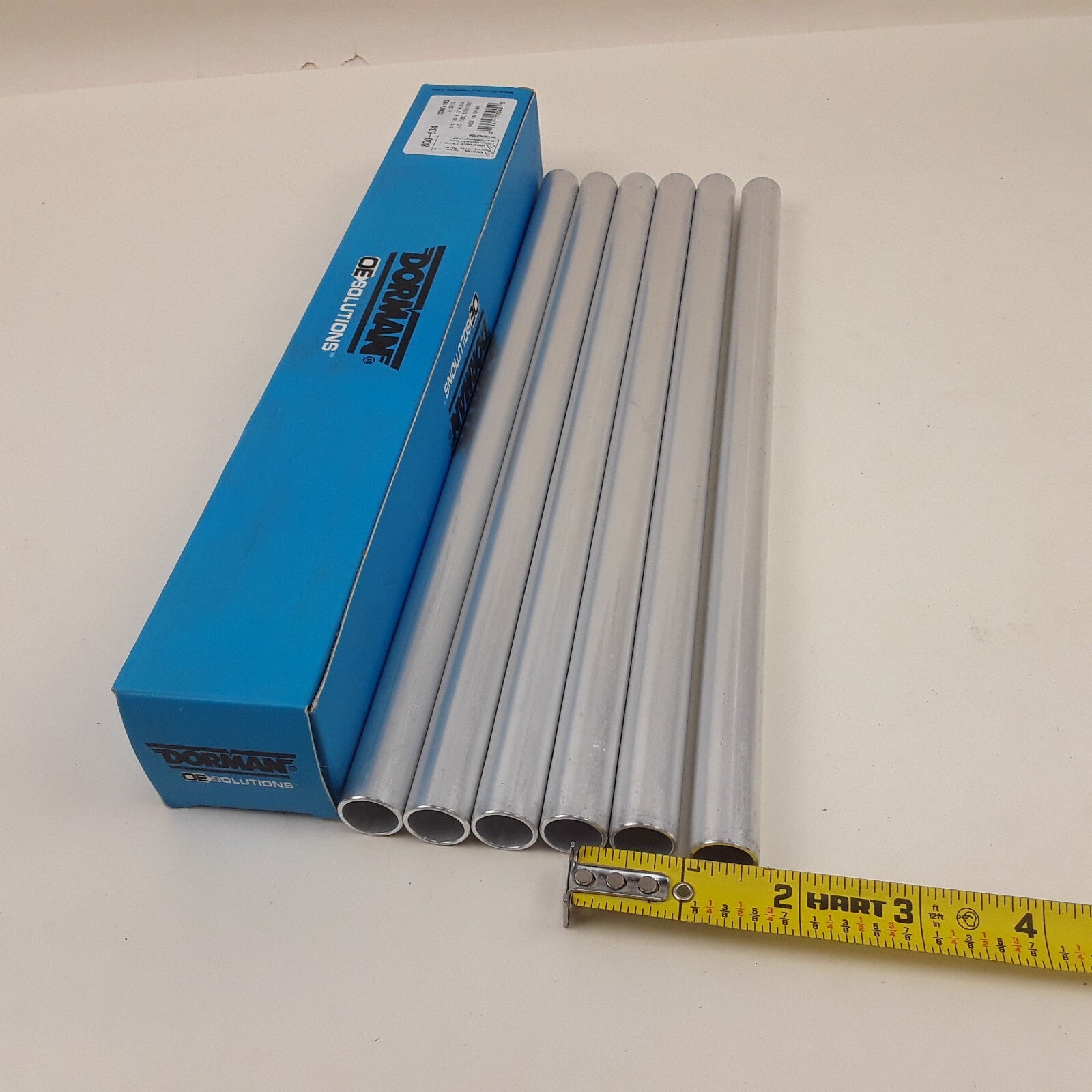 6 Pcs Dorman 800-634 12in Straight Rigid Aluminum Tubing 6 Contains 5/8 In. OD