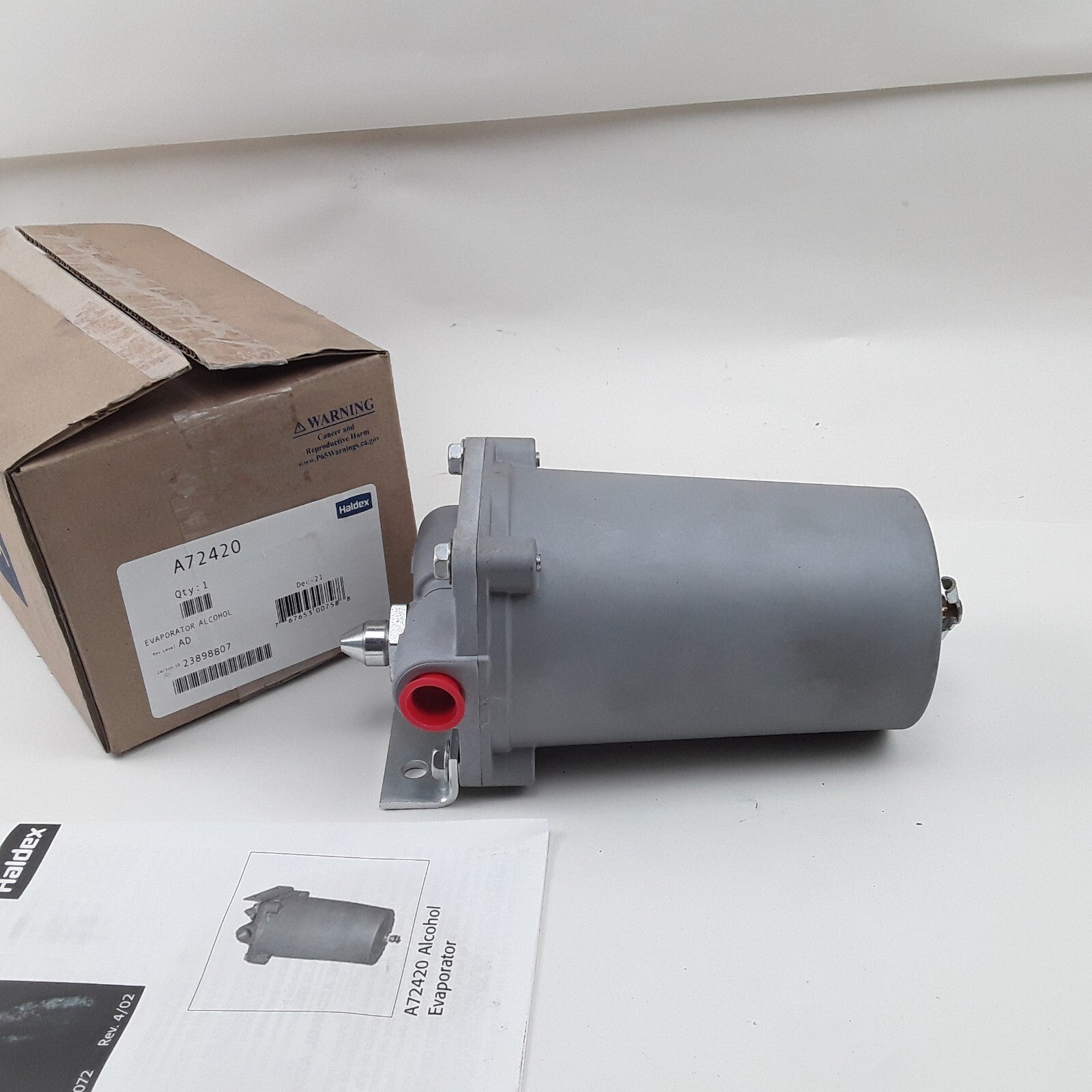Haldex A72420 Alcohol Evaporator 2-Ports For Semi Truck Air Brake Systems