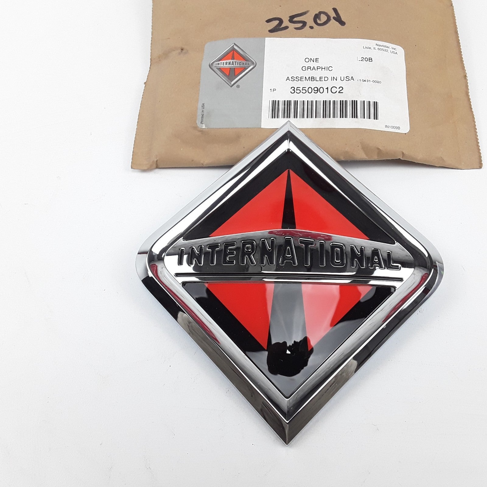 OEM Graphic Grille Hood Ornament Nameplate Emblem Logo For International