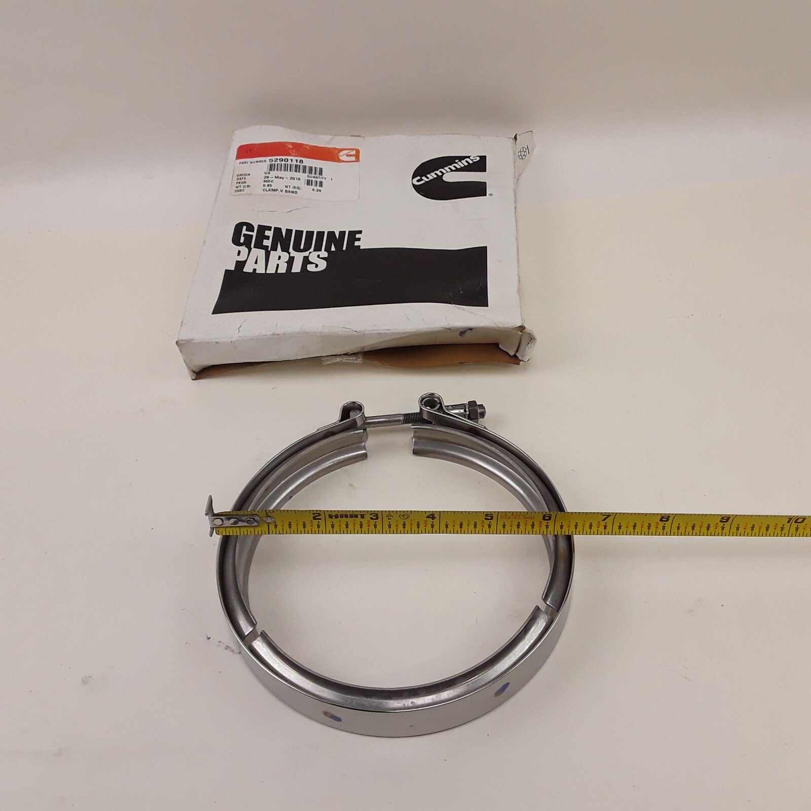 Cummins 5290118 Car Truck Exhaust Pipe Filter Turbocharger V Band Clamp