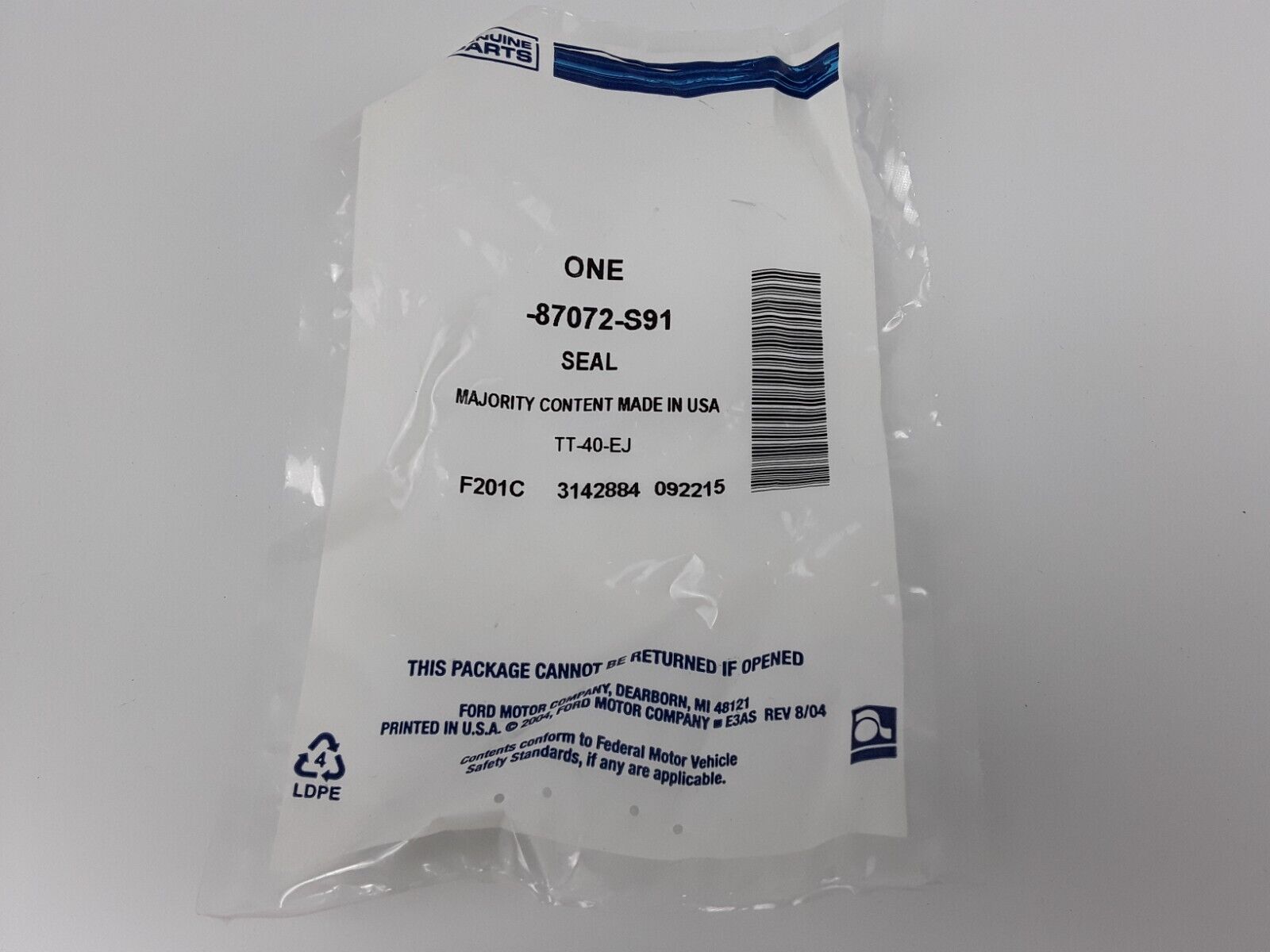 Genuine Ford Seal O-Ring 87072-S91 for 1997-2004 Ford F-150 E-150 Expedition - HotCarParts