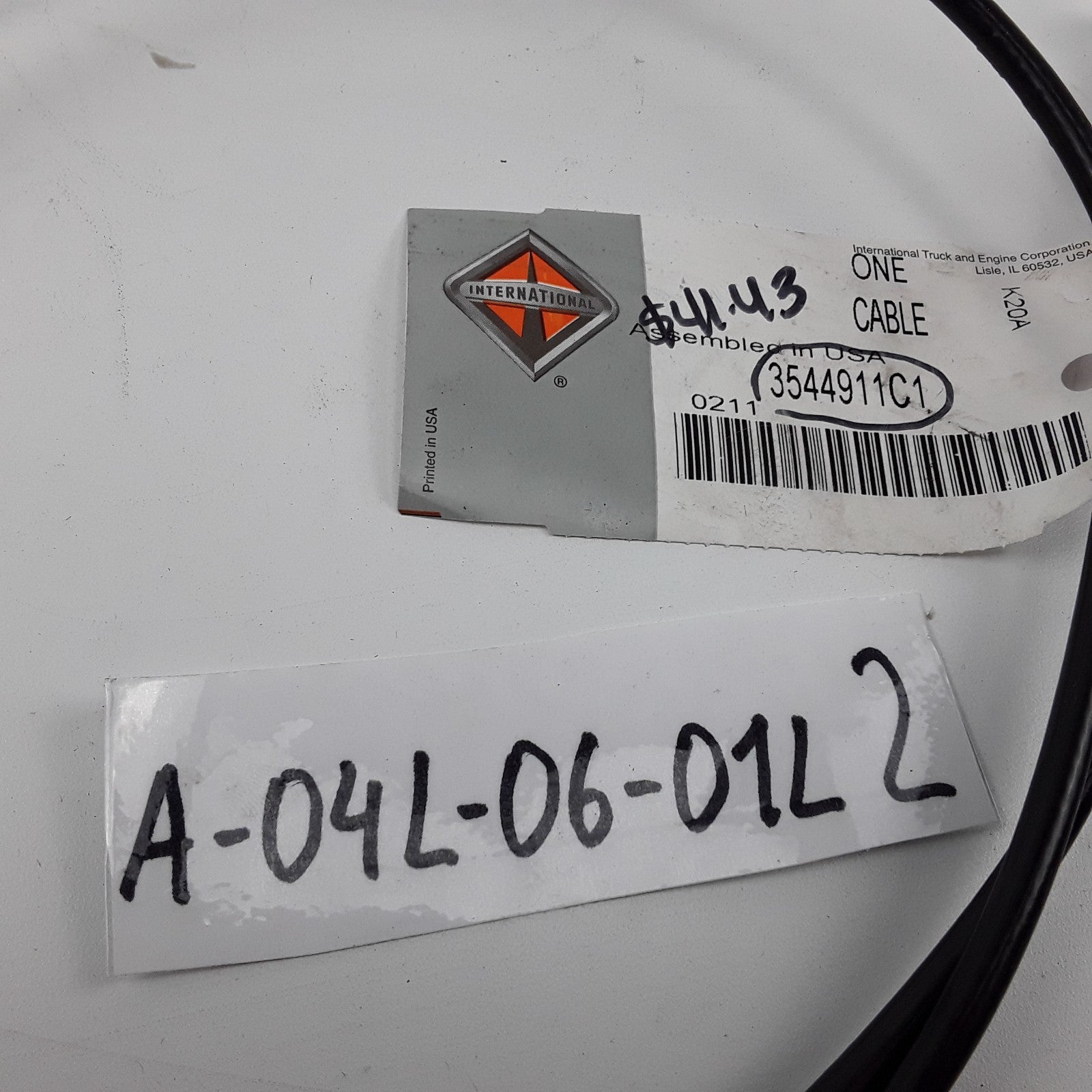 OEM International 3544911C1 Air Tank Mounting Cable Assembly For Navistar Trucks