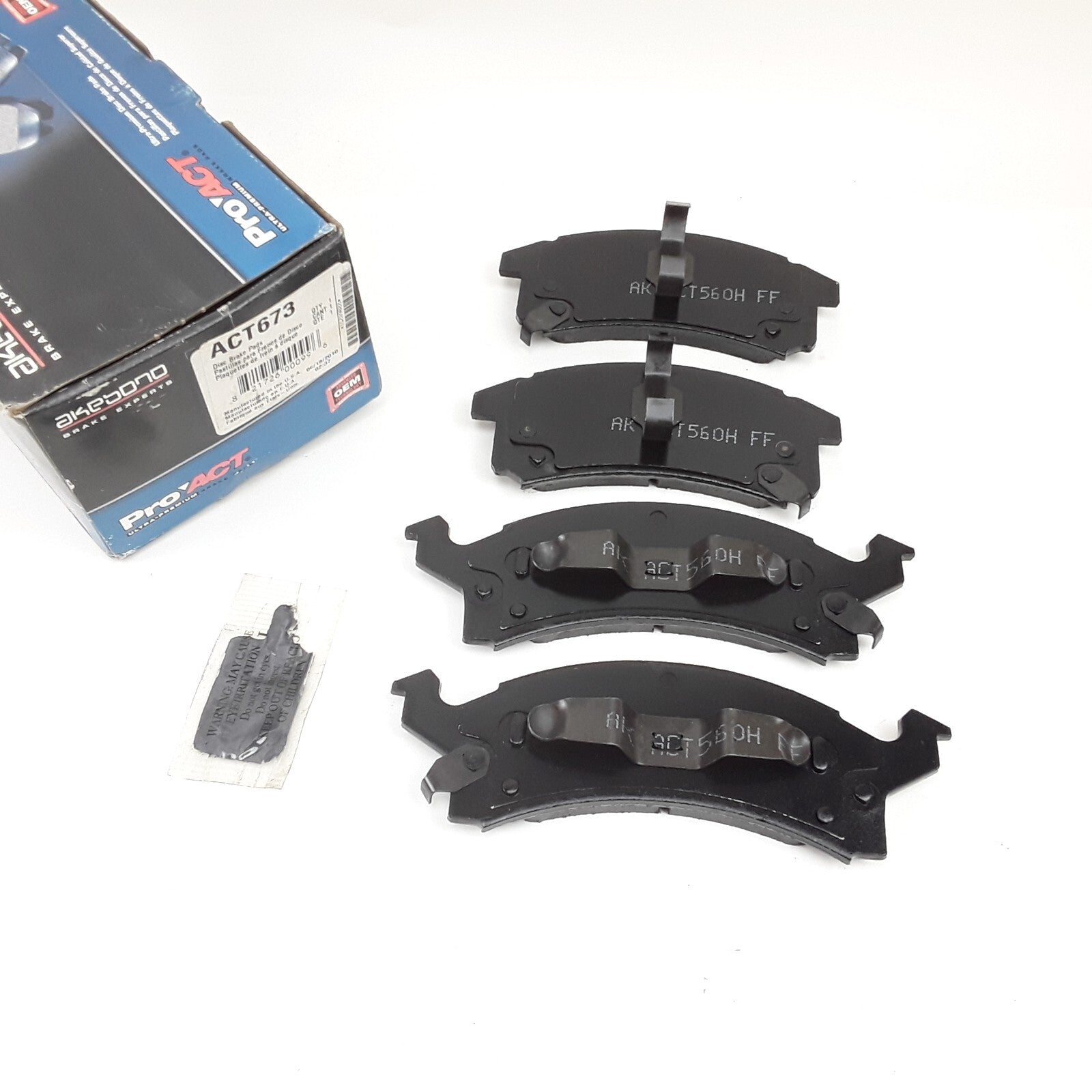 Akebono Front Disc Brake Pad Fits Pontiac Oldsmobile Chevrolet Buick 1991-2005