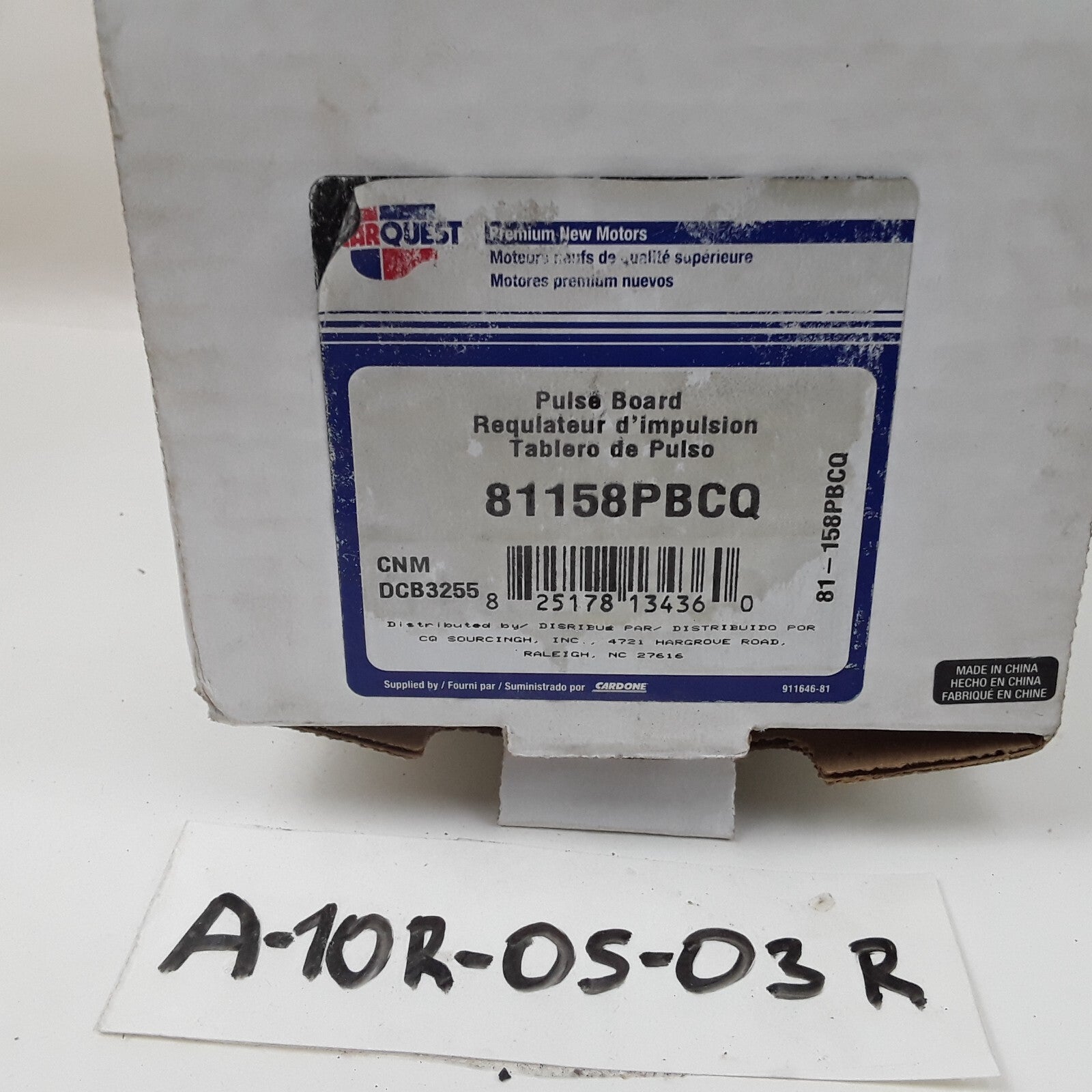 Carquest 81-158PBCQ Car Truck Front Wiper Motor Select Pulse Board Module