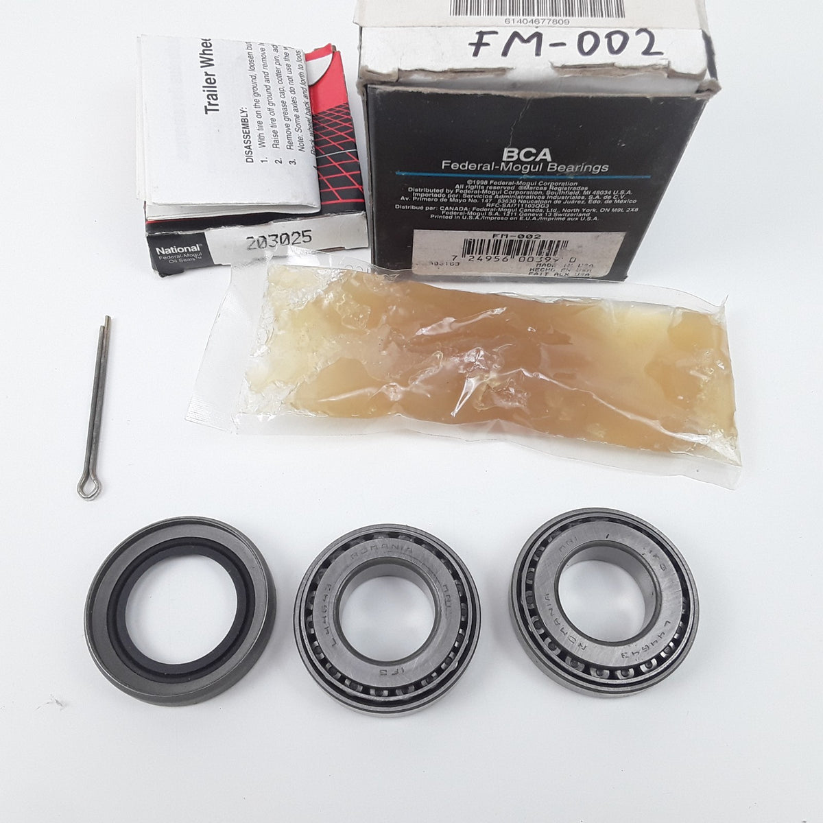 National NAT002 Trailer Wheel Bearing & Seal Kit For Heavy Duty Car Truck