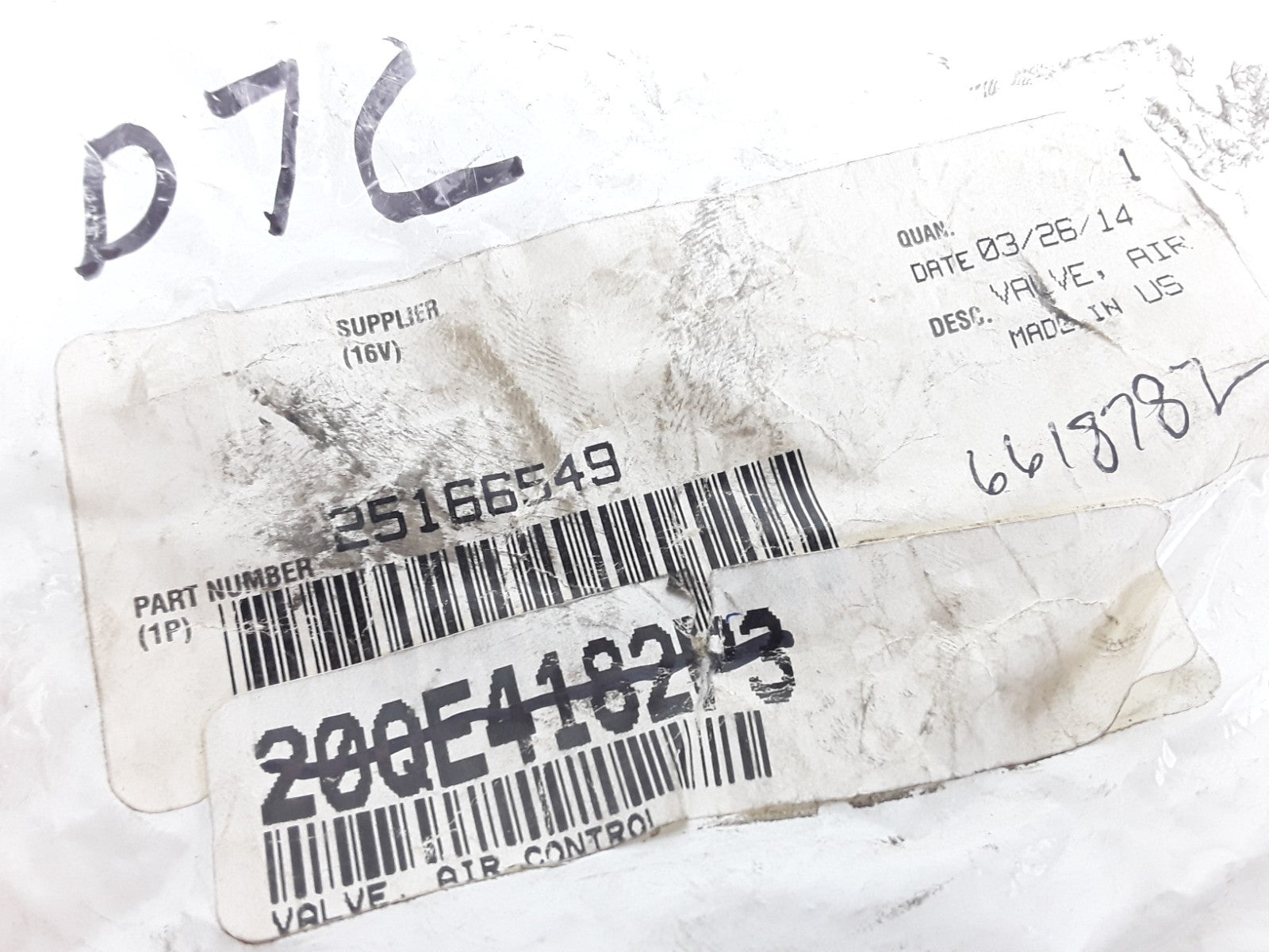 Mack 25166549 20QE4182-P3 Air Brake Control Valve Heavy Duty For Mack Truck