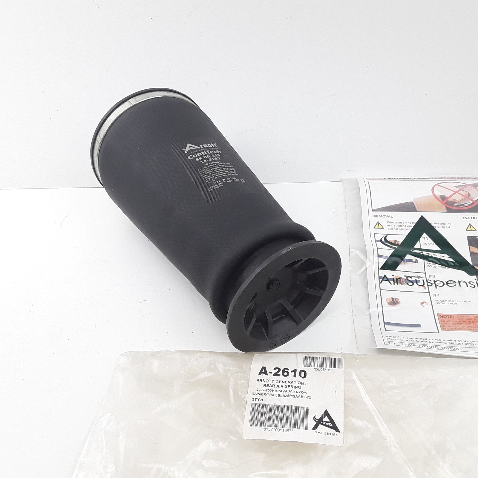 Arnott Contitech SK 86-110 / 14-3162 Air Bags Rear For Heavy Duty Car Trucks