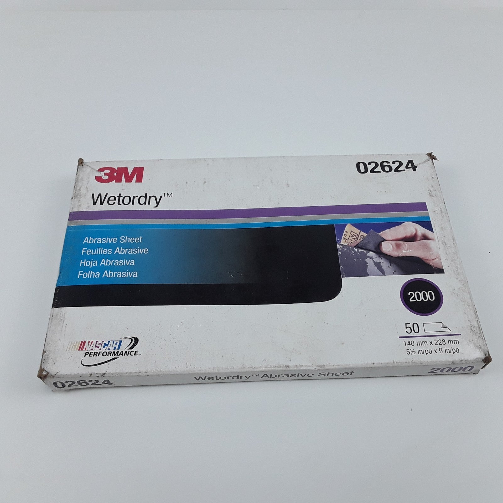3M 02624 Wetordry Abrasive Sheet 5 1/2 in X 9 in 2000 Grit 50 Sheets Per Carton