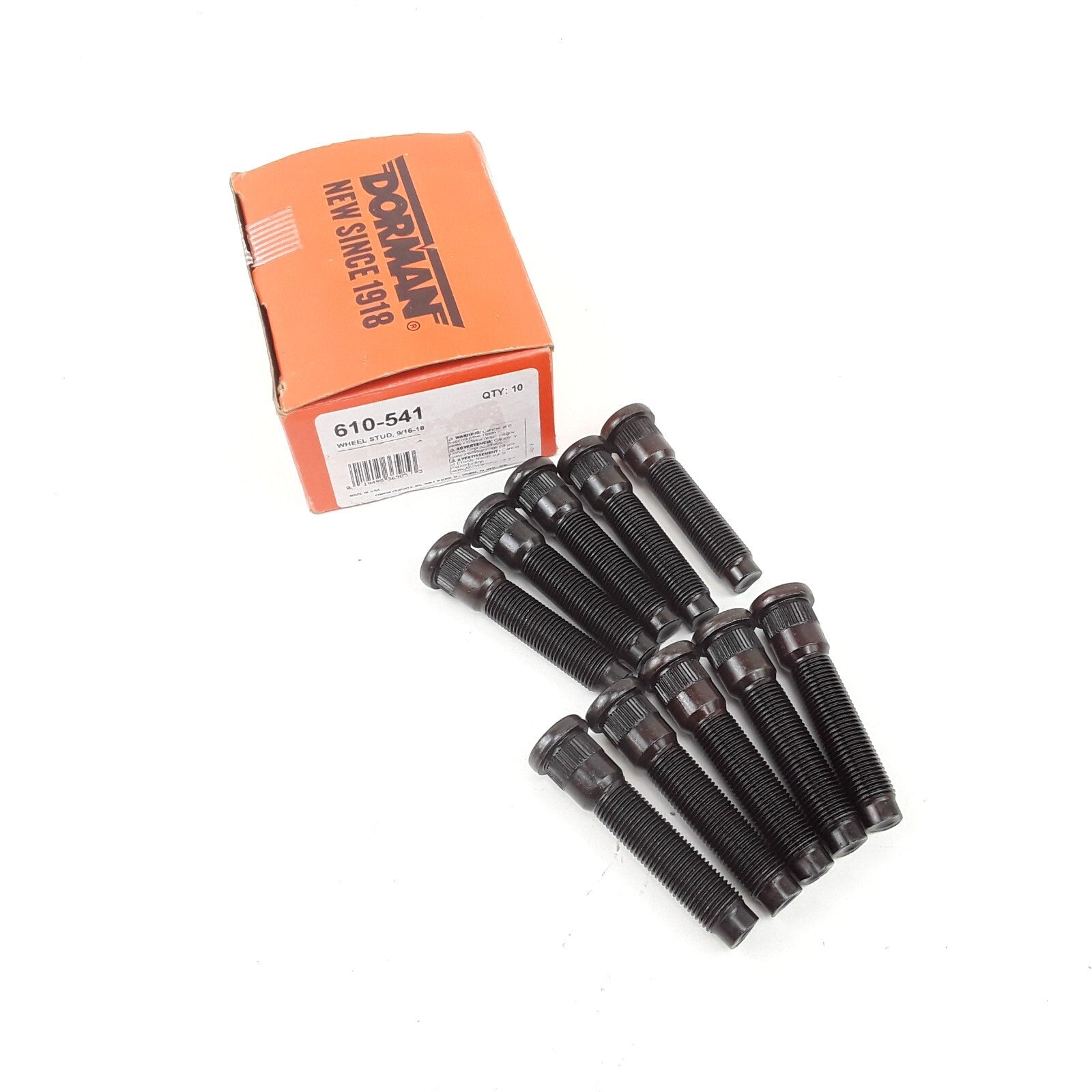 10 Wheel Stud 9/16-18 Fits Ford E-350 E-550 E-450 Super Duty 2003-2019,2021-2023