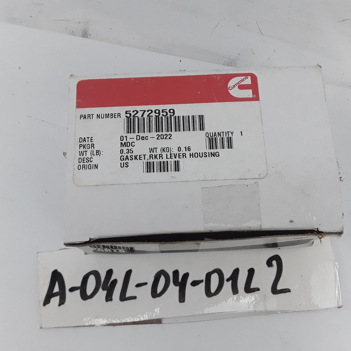 Cummins 5272959 Engine Rocker Lever Housing Gasket For Cummins 6C ISC ISL Series