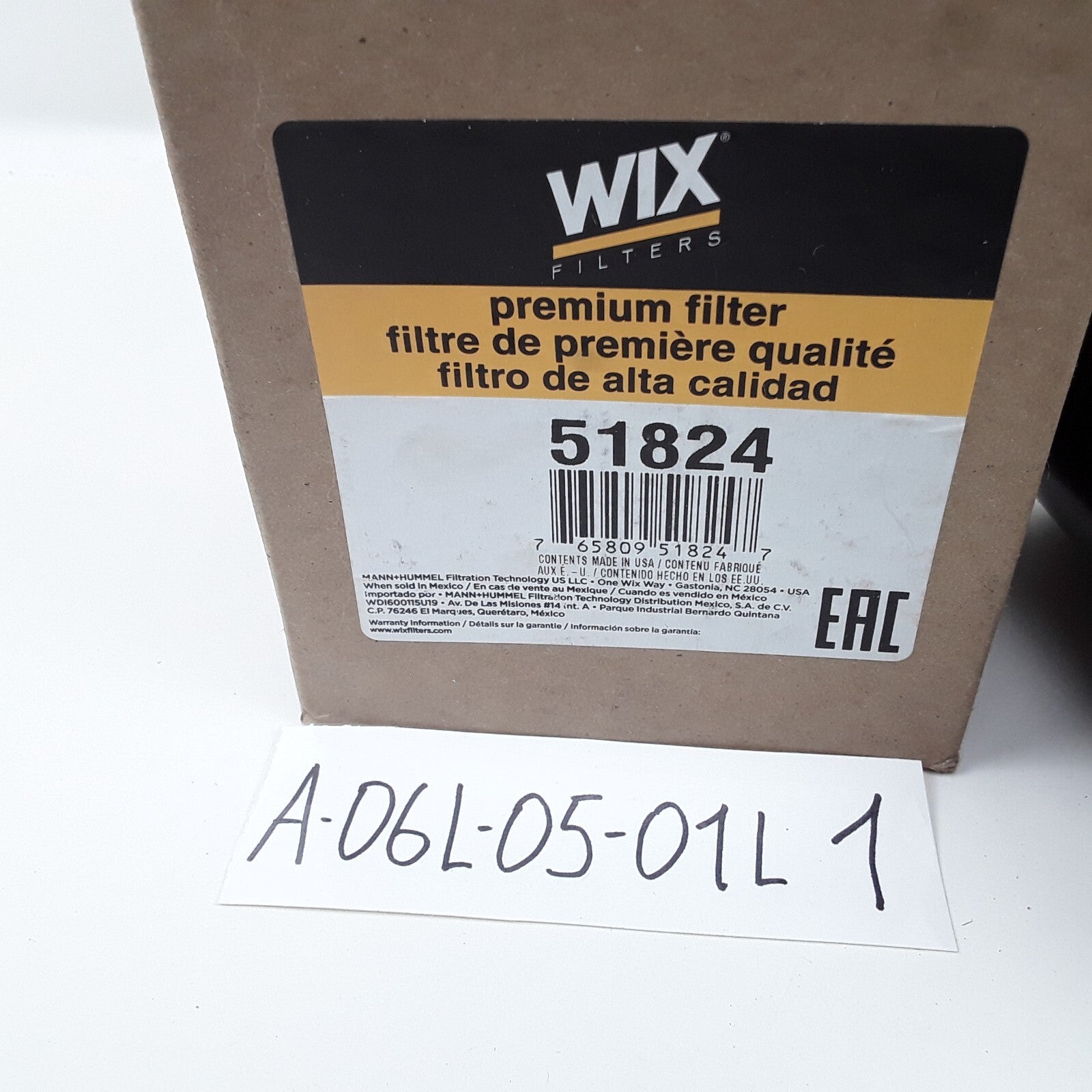 Wix 51824 Engine Oil Filter For Thomas Saf-T-Liner 03-2006 Transit Liner 04-2006
