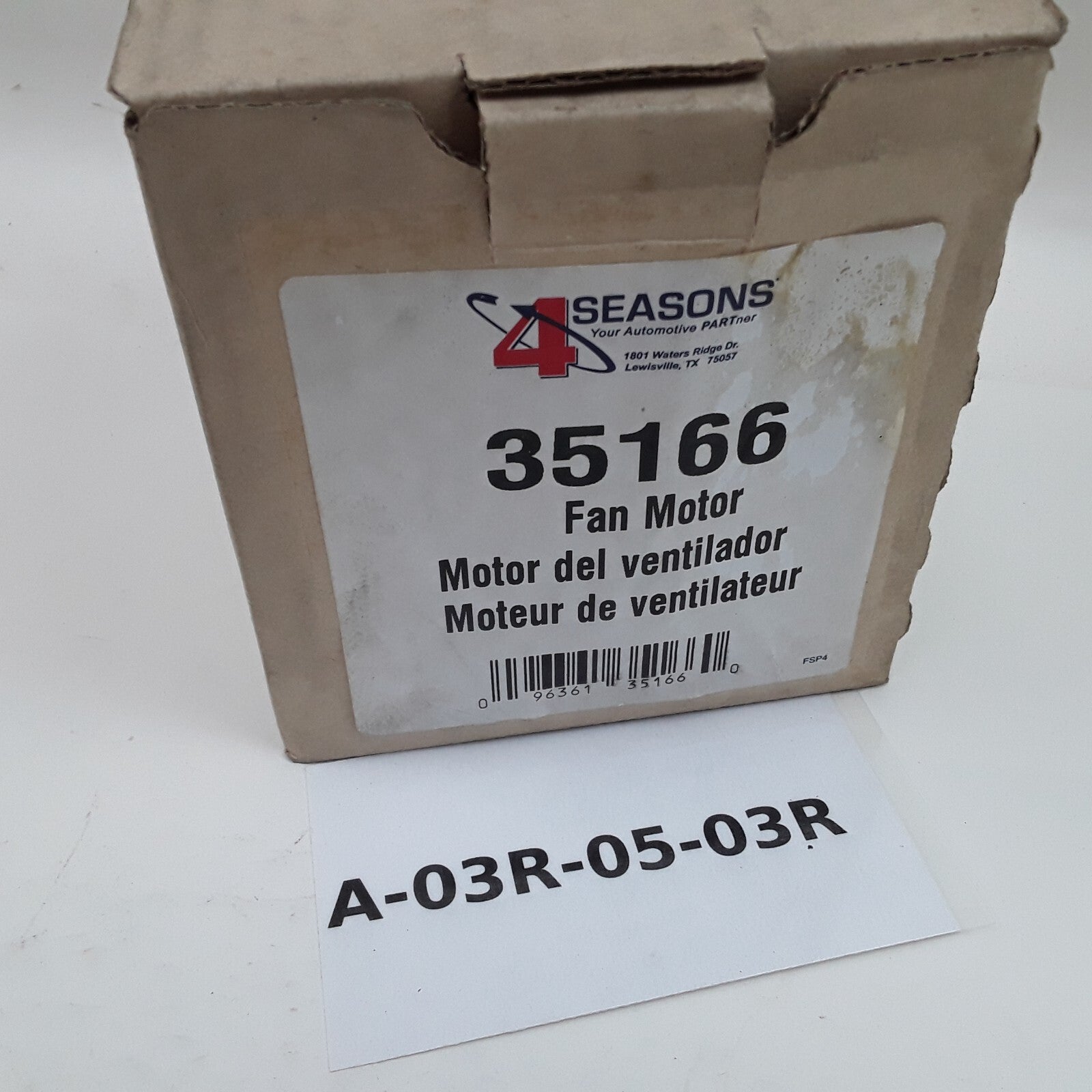 Four Seasons 35166 Condenser Fan Motor Fits Lincoln Mercury Ford (1994-1996)