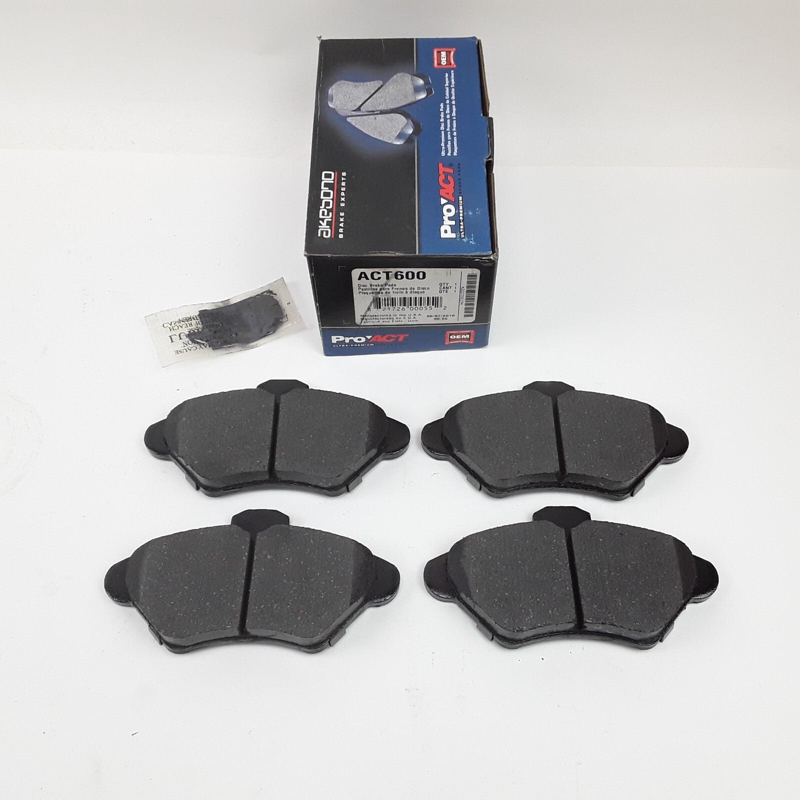 Front Disc Brake Pad Assembly Fits Ford Mercury 1993 1994 1995 1996 1997 1998