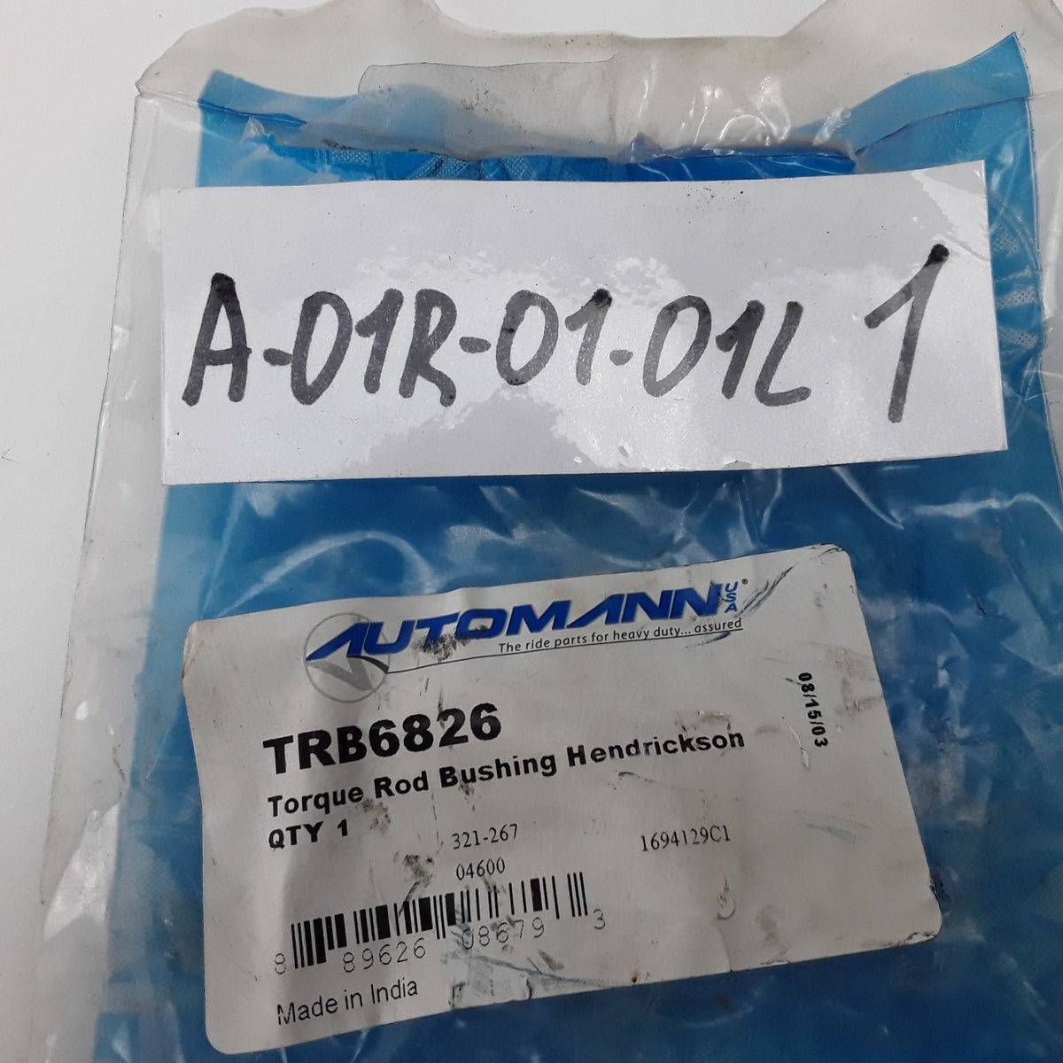Automann TRB6826 Axle Torque Rod Bushing Fits Hendrickson Trucks & Trailer