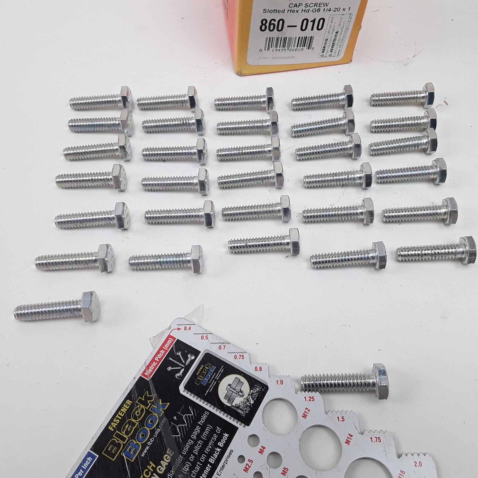 32 Multi-Purpose Car Truck Steel Bolt Cap Screw-Hex Head-Grade 8- 1/4-20 x 1 In