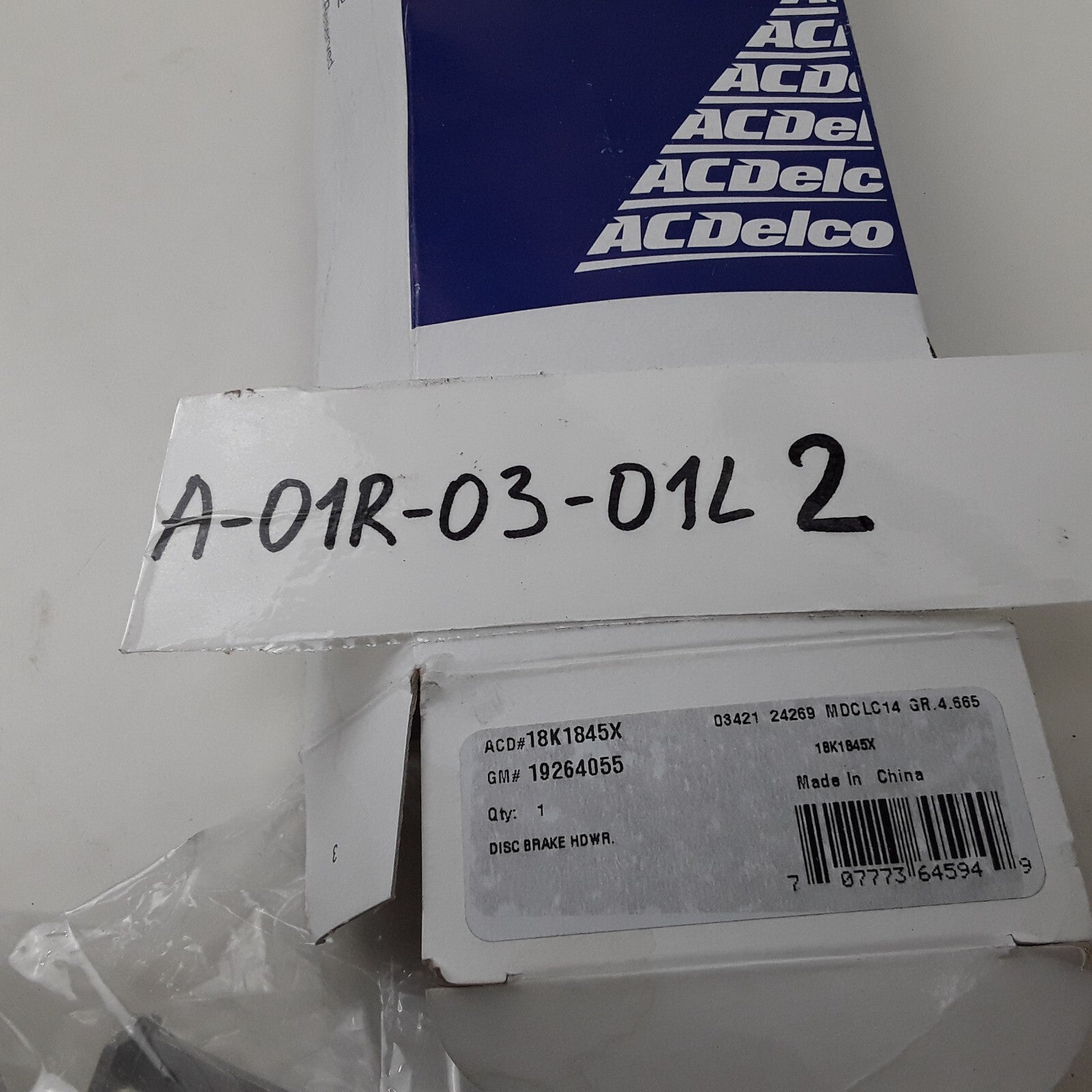 Acdelco 18K1845X Dura Stop Car Truck Front Disc Brake Caliper Hardware Kit